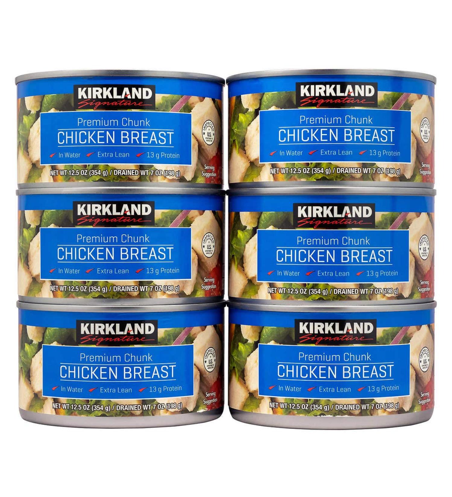 Kirkland Signature Chicken Breast 12.5 Ounce (Pack of 6) - Premium Quality, Value Pack | Buy Online Now! - Buy Online on SooperMarket.com