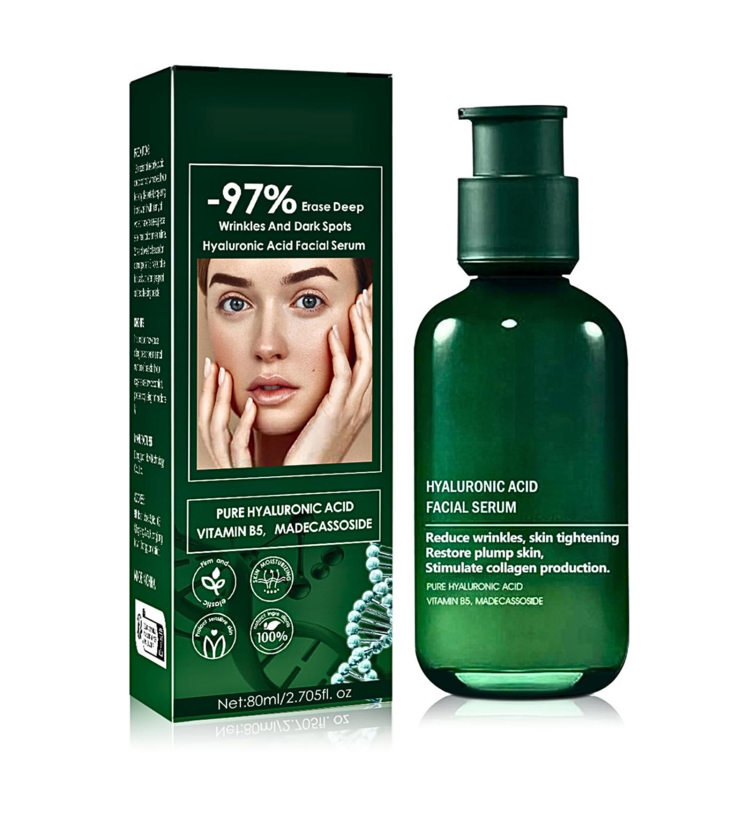 Hyaluronic Acid Facial Serum Hyaluronic Acid Serum Anti Wrinkle Serum Dark Spot Remover for Face Hyaluronic Acid Face Serum for Women Face Moisturiser Skin Tightening Hydrating Plump Skin - Buy Online on SooperMarket.com