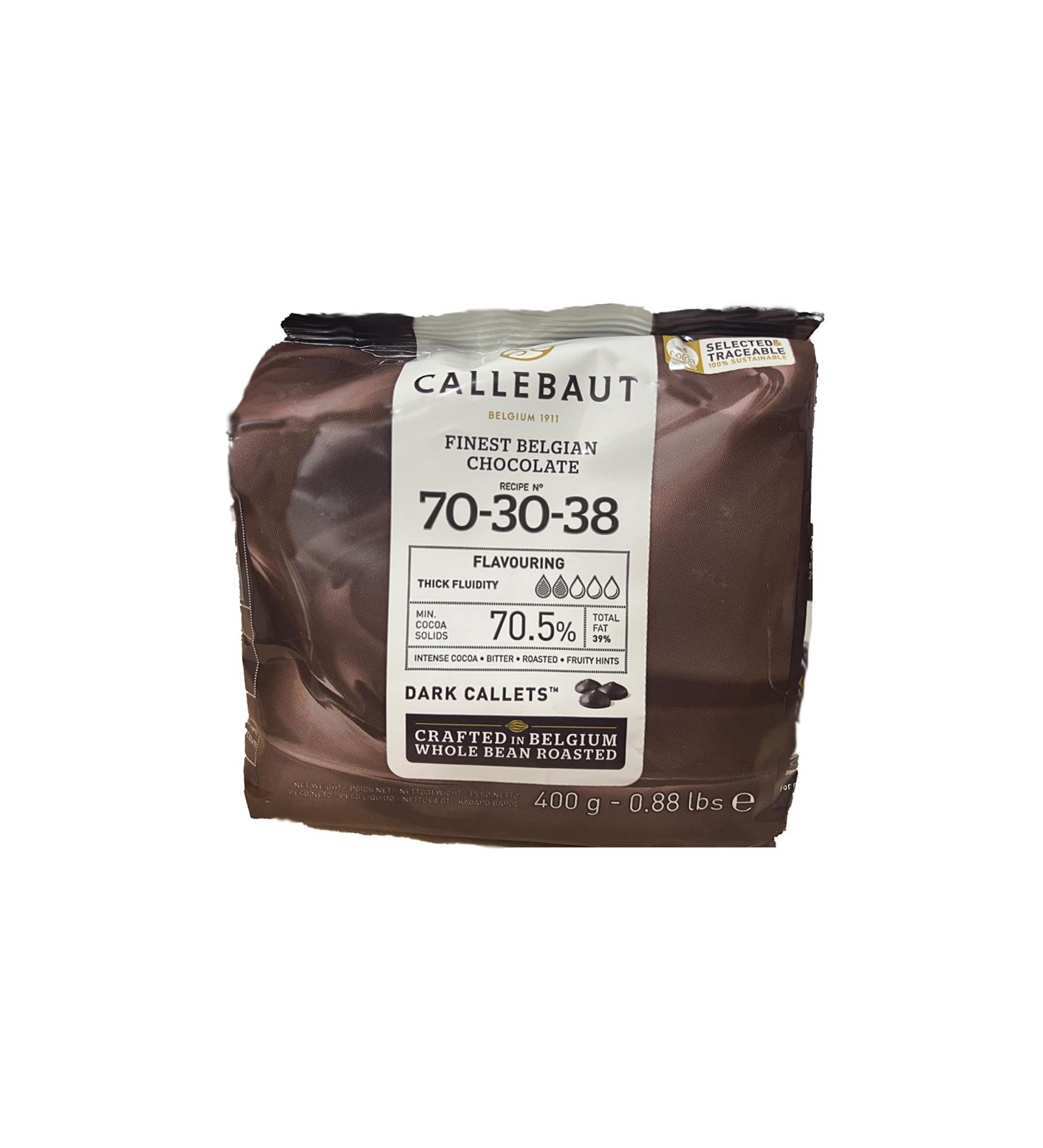 Buy Callebaut Finest Belgian Dark Chocolate Callets - 39% Fat 400g | Premium Baking Ingredients for International Shipping - Buy Online on SooperMarket.com