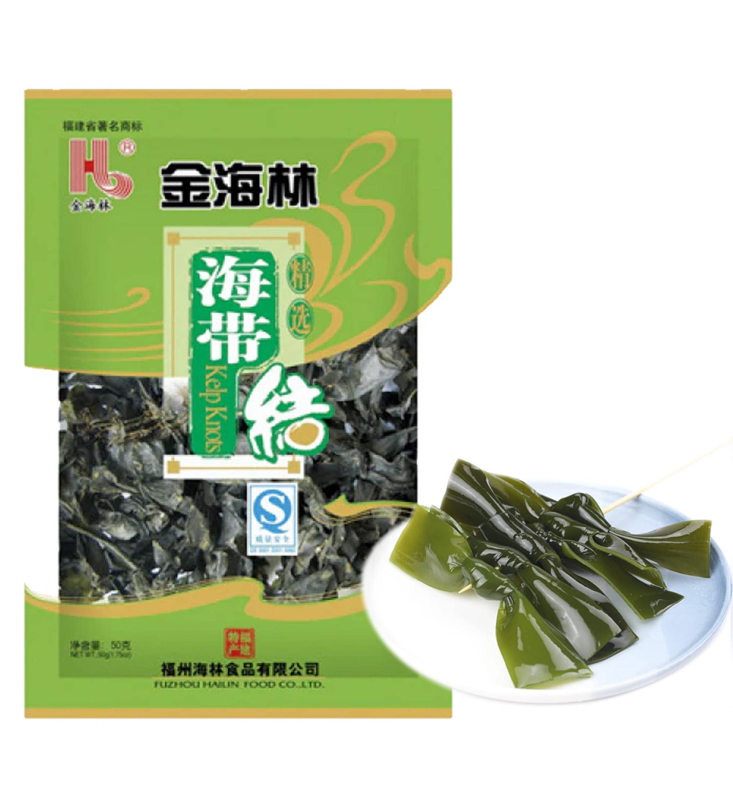 AMZGROCERY Kombu Dried Seaweed Kelp Knots 50g - Premium Quality Seaweed for Cooking - Buy Online on SooperMarket.com