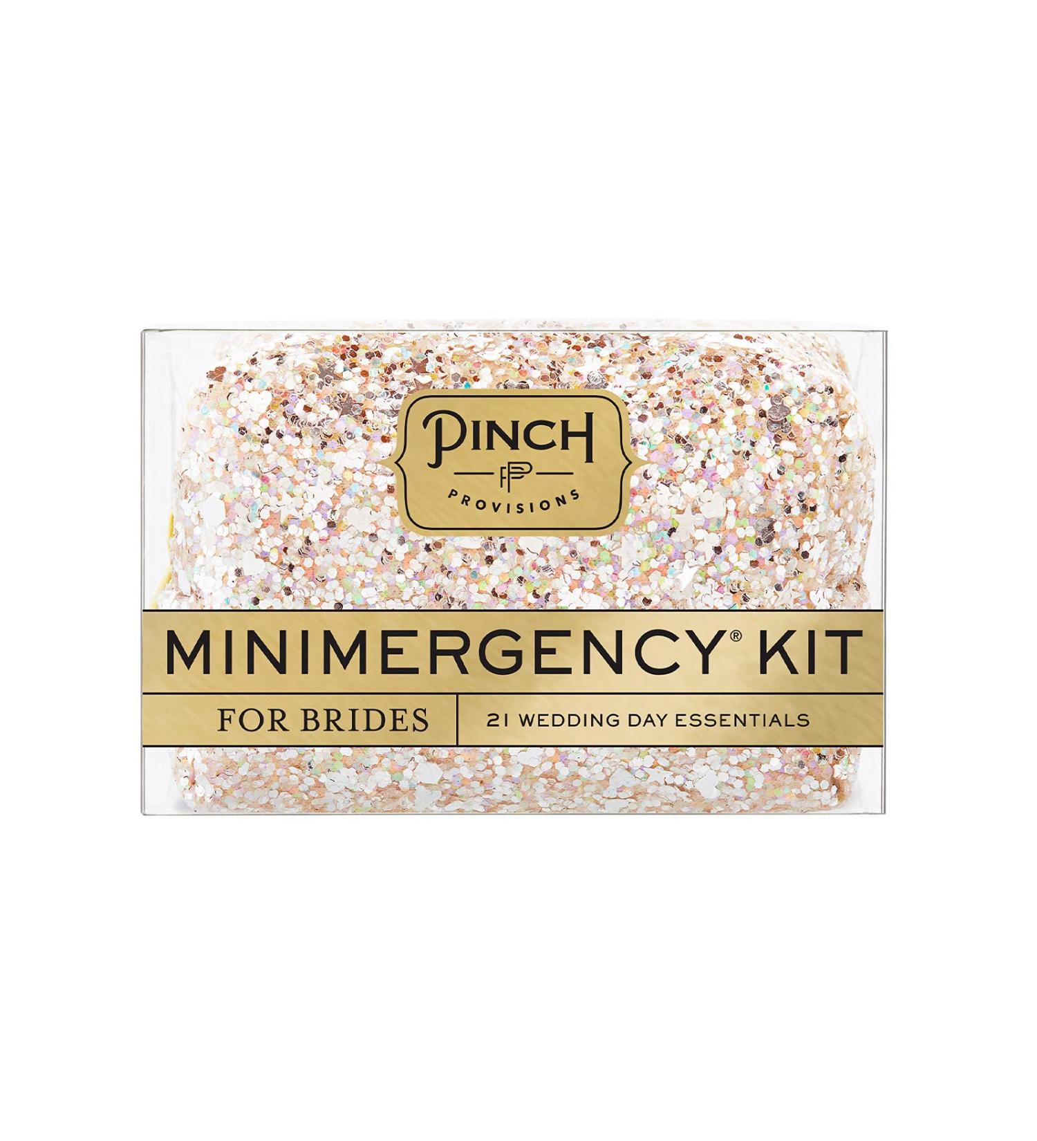 Pinch Provisions Brides Minimergency Kit - Pink Diamond: 21 Essential Wedding Day Items in Compact Zipper Pouch - Buy Online on SooperMarket.com