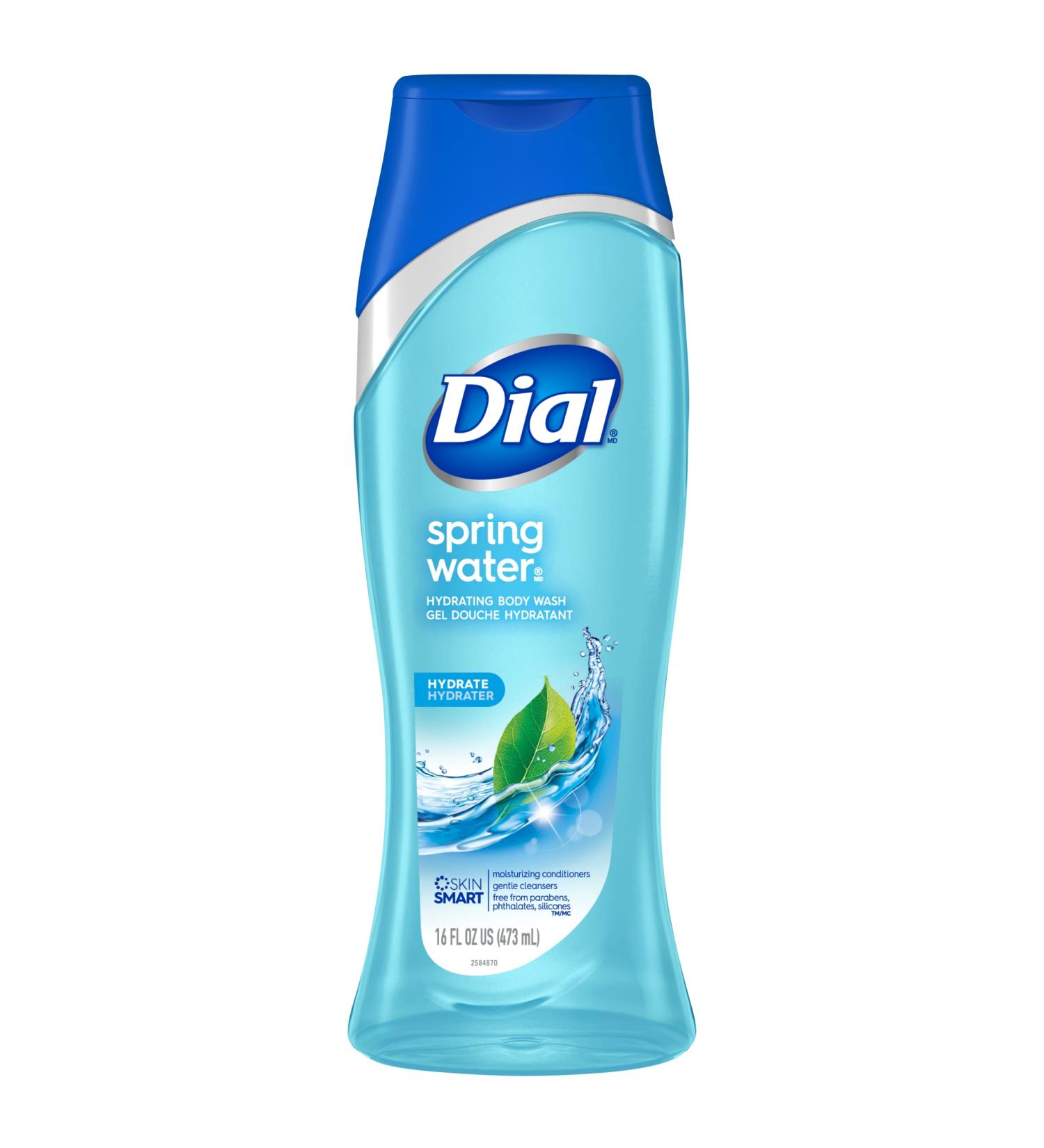 Dial Springwater Body Wash 16 oz - Hydrating and Refreshing Shower Gel - Buy Online on SooperMarket.com