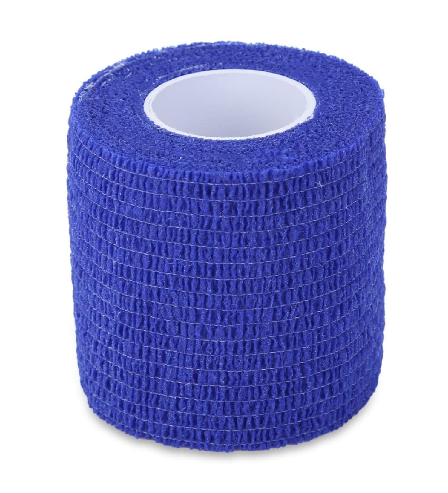 Tattoo Self Adhesive Elastic 5CM Wide Sports Tennis Elbow Bandage Nail Tapes Finger Protection Wrap Blue. - Buy Online on SooperMarket.com