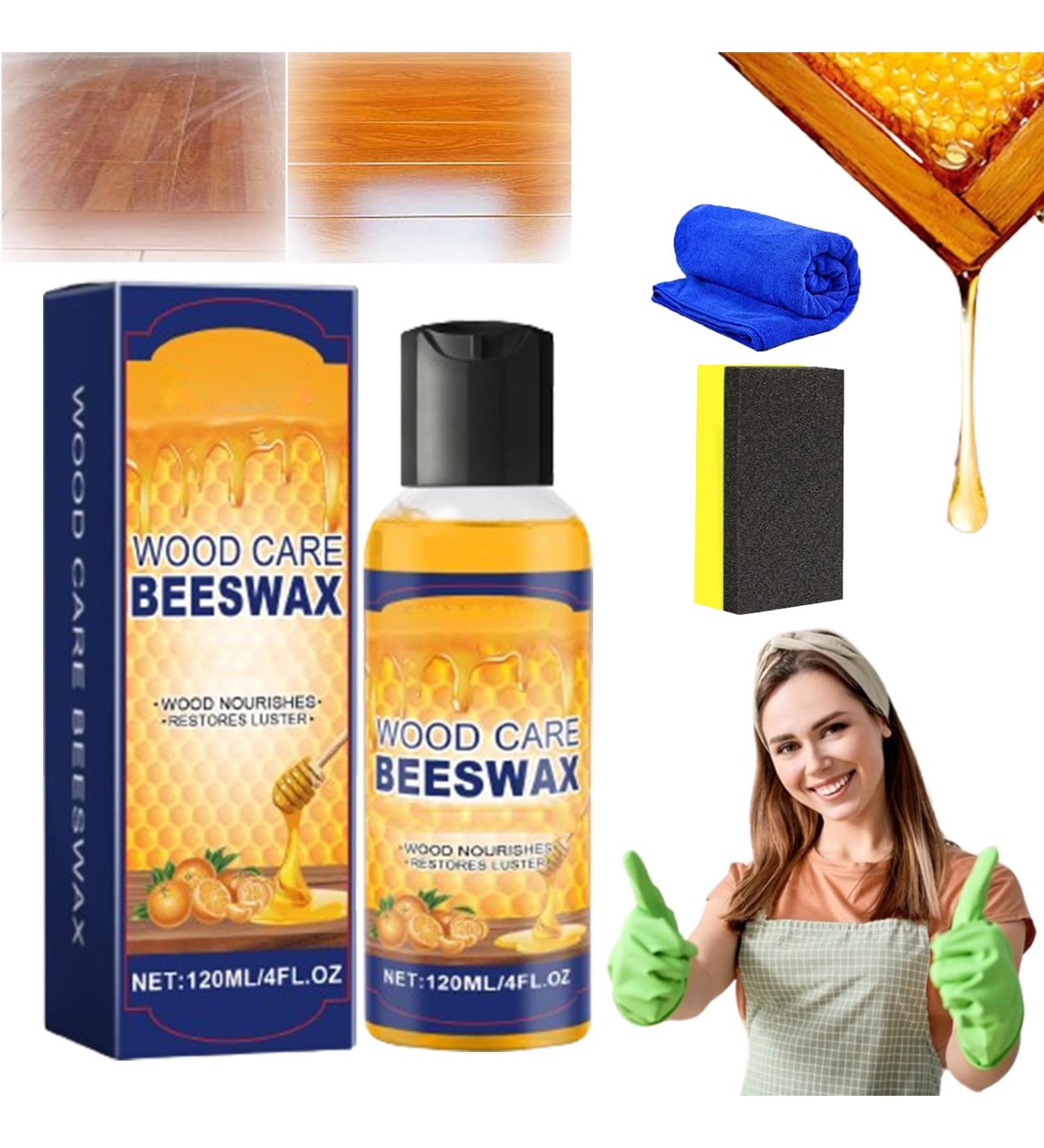 2024 New Natural Micro-Molecularized Beeswax Bees Wax Furniture Polish and Cleaner Wood Cleaner and Polish Furniture Beeswax Spray for Furniture Care Polishing (1pcs) - Buy Online on SooperMarket.com