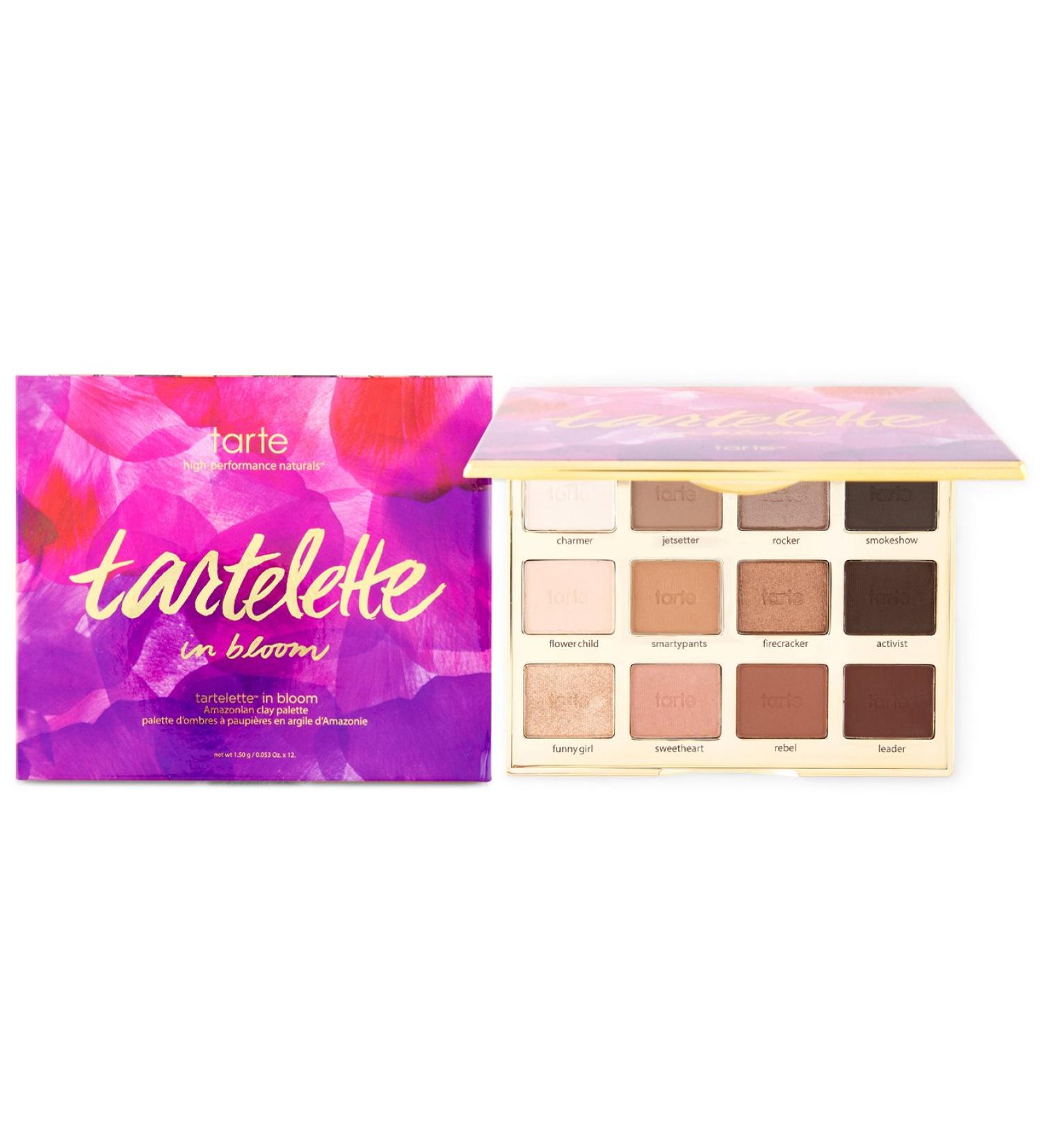 Tarte Tartelette In Bloom Eyeshadow Palette - Natural Clay Formula - Buy Online on SooperMarket.com