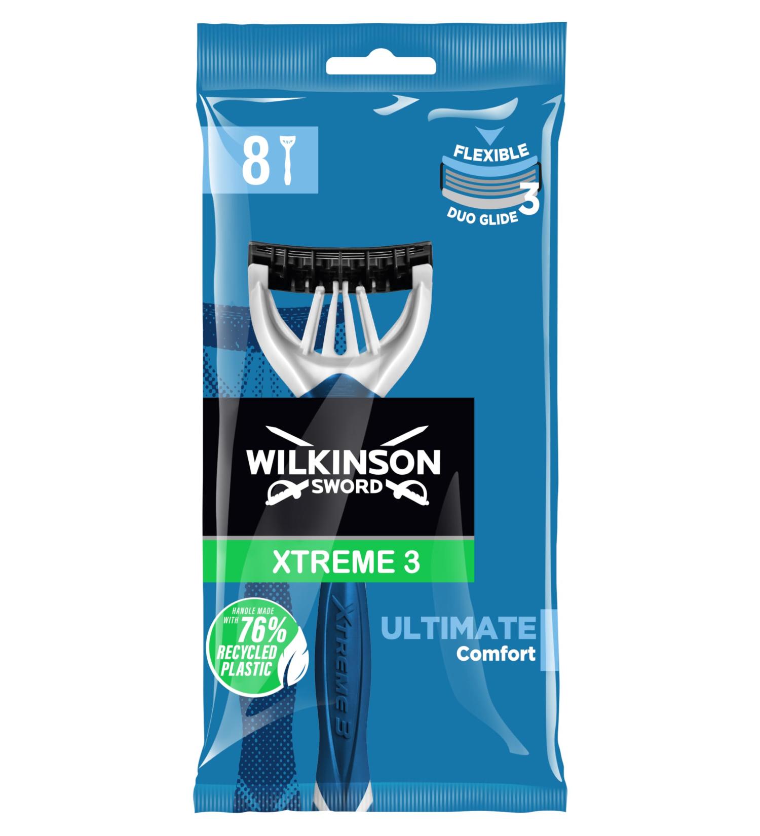 Wilkinson Sword Xtreme 3 Ultimate Comfort Disposable Razor for Men - 8-Pack | Best International Shipping Available - Buy Online on SooperMarket.com