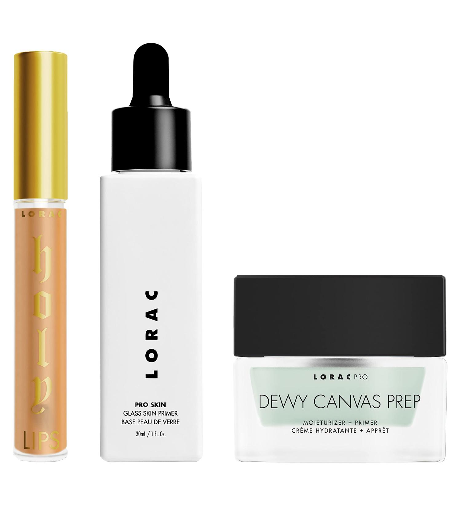 LORAC Dewy Skin Discover Set: Makeup Primer, Plumping Gloss, Face Moisturizer for Ultimate Hydration - Buy Online on SooperMarket.com