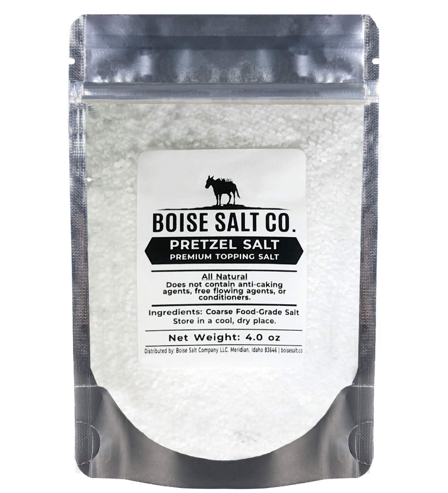 Boise Salt Co. Pretzel Salt  4 Ounce Resealable Standup Pouch (4 oz) 4.0 ounces