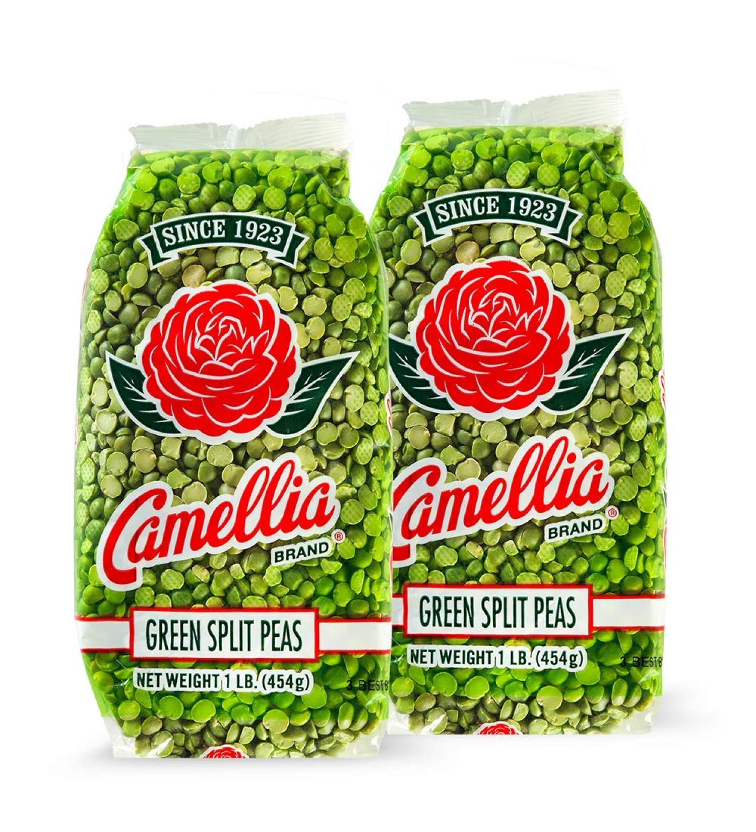 Camellia Brand Dried Green Split Peas - 1 lb (Pack of 2) | High-Quality Legumes for Soups and Side Dishes - Buy Online on SooperMarket.com