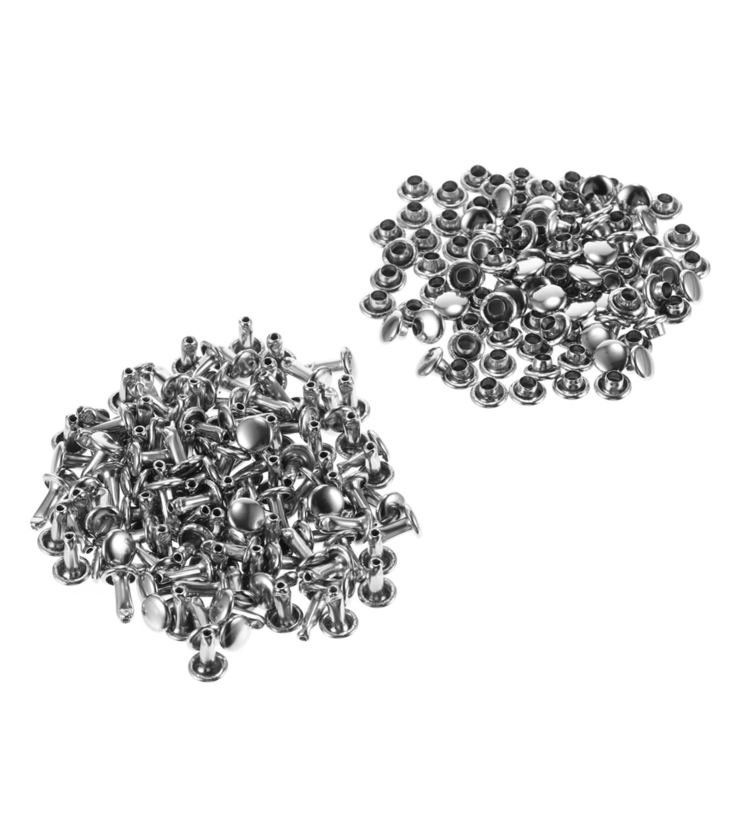 STOBOK Punk Jacket 100 Sets Flat Rivet Vintage Decor Leather Crafts Repair Rivet Flower Beads Rivets for DIY Bags Claws - Buy Online on SooperMarket.com