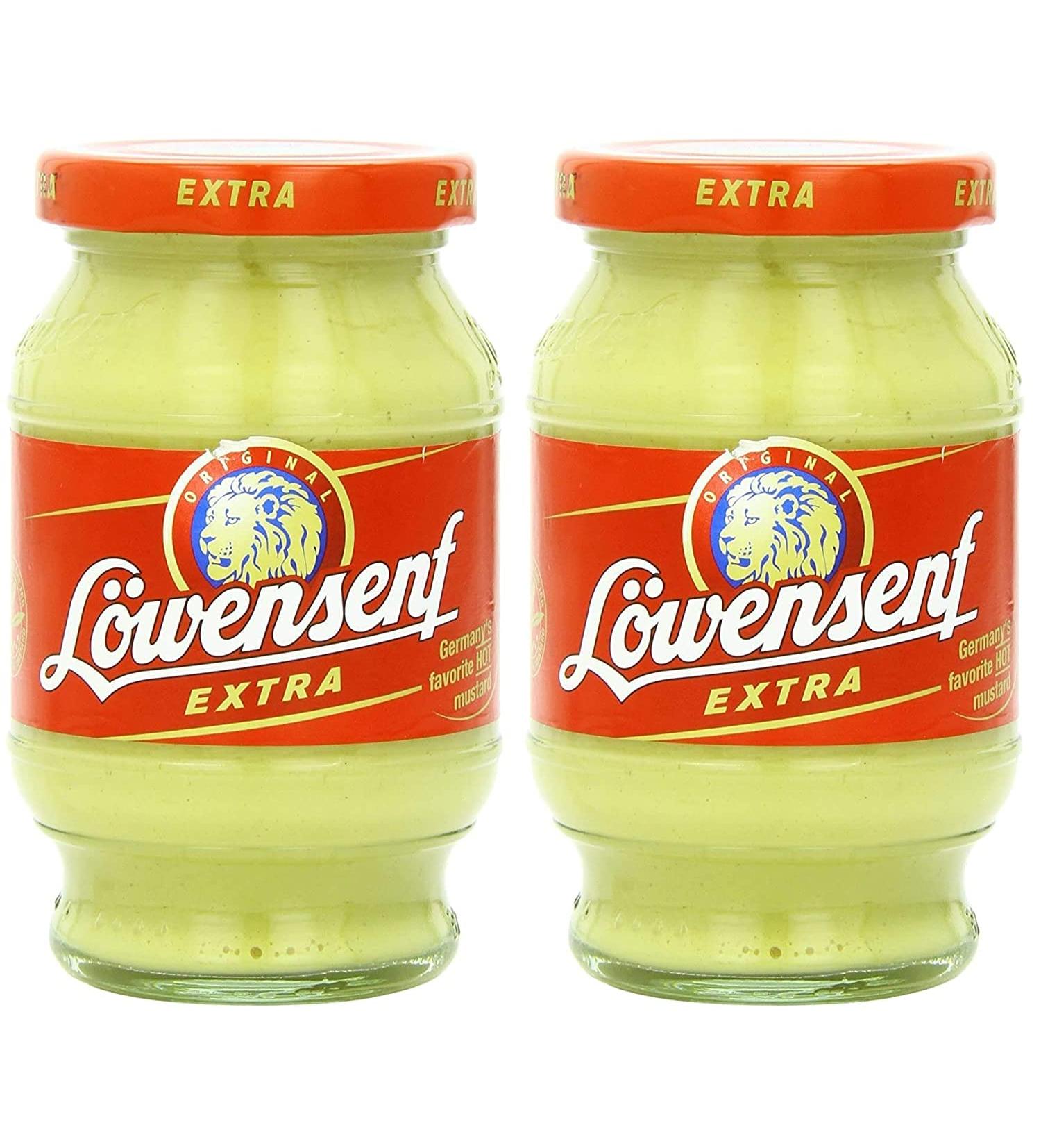 Lowensenf Extra Hot Mustard in Jar - 9.3 Ounce (Set of 2) - Buy Online on SooperMarket.com