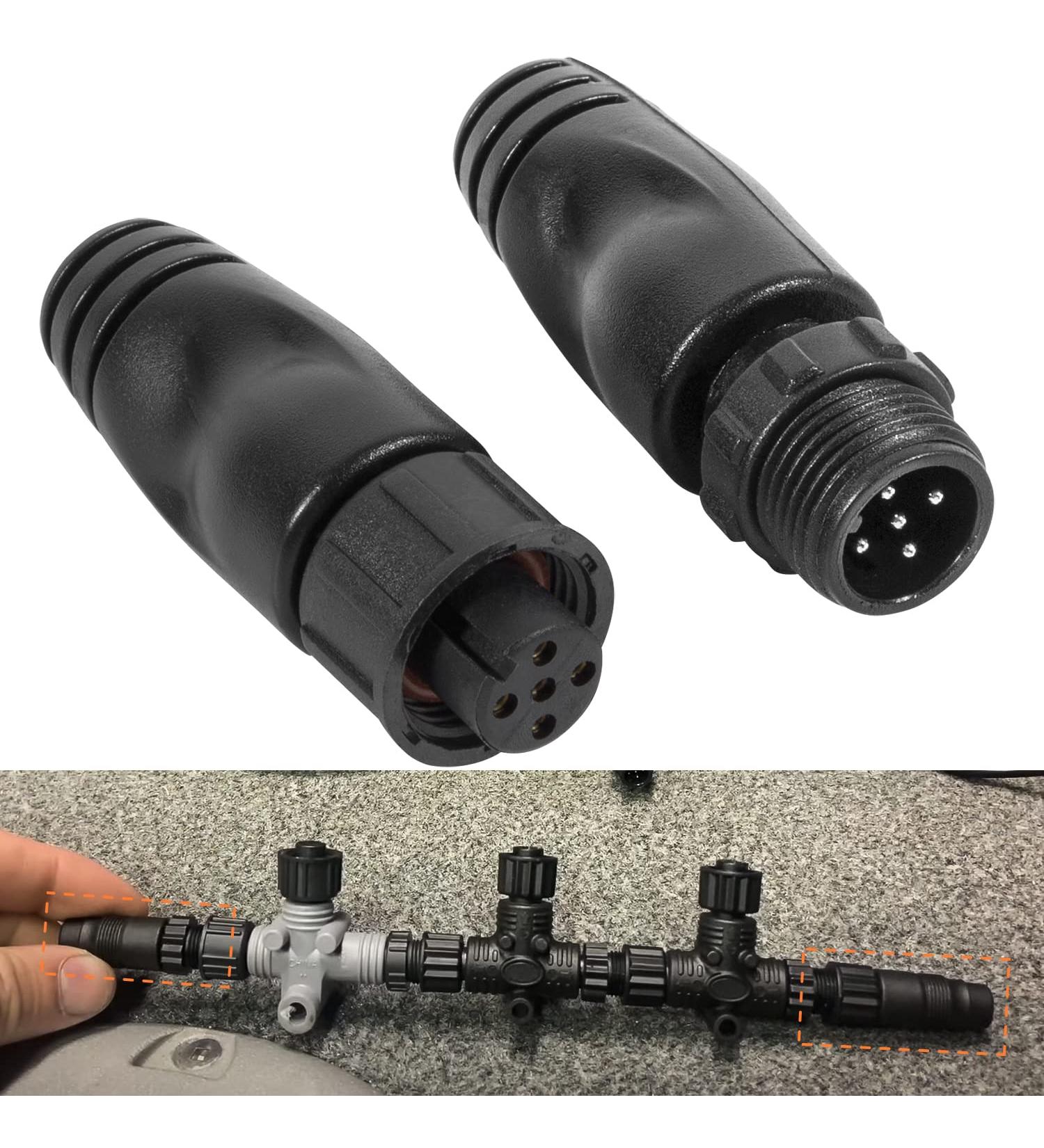 NMEA 2000 Male Female Terminators for Lowrance, Simrad, B&G, Navico, Garmin Networks - M12 5 Pin IP67F Waterproof - Buy Online on SooperMarket.com