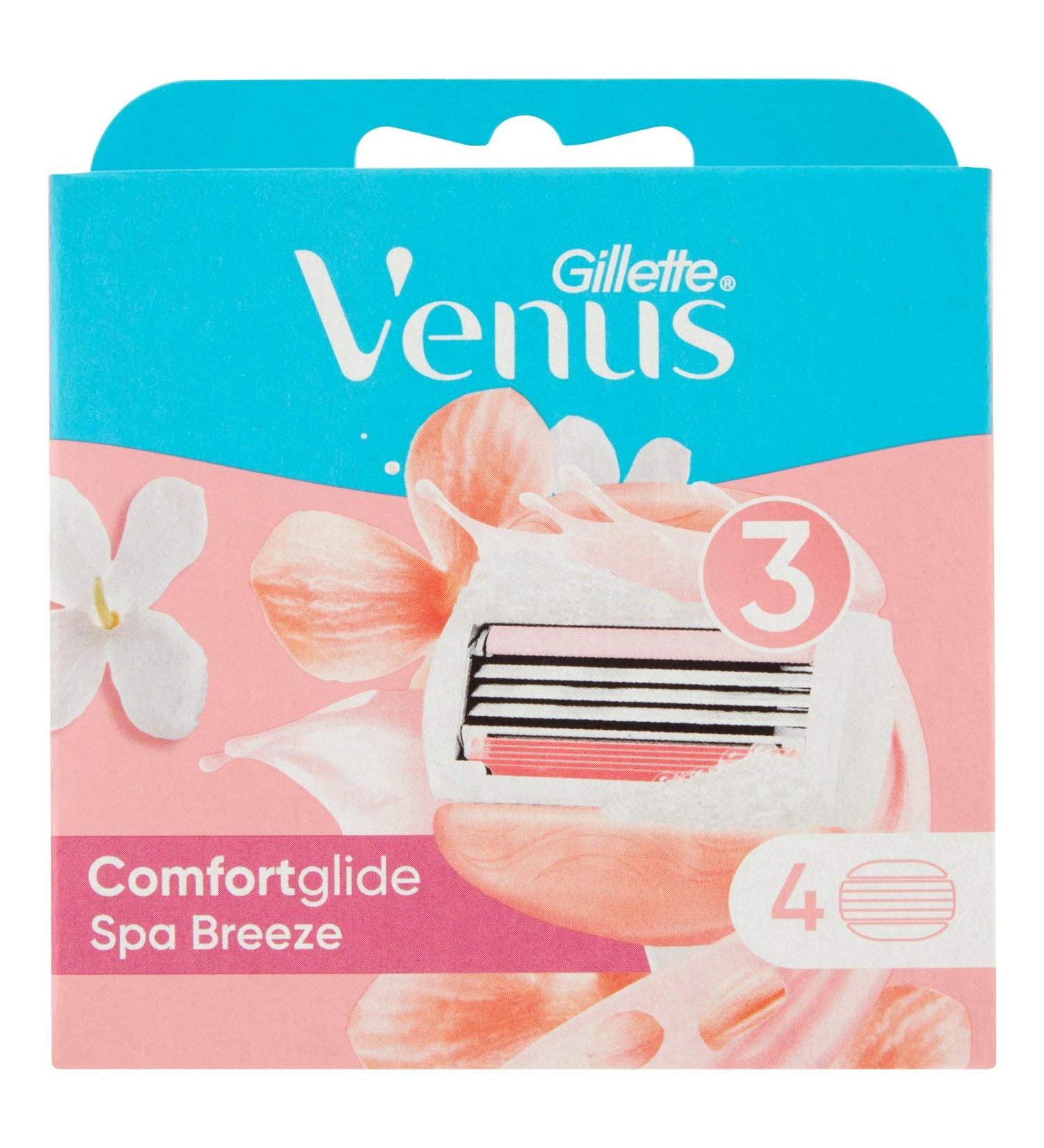 Gillette Venus Spa Breeze 4U - 4 Pack Women's Razors | Smooth Shaving for All Skin Types - International Shipping Available - Buy Online on SooperMarket.com