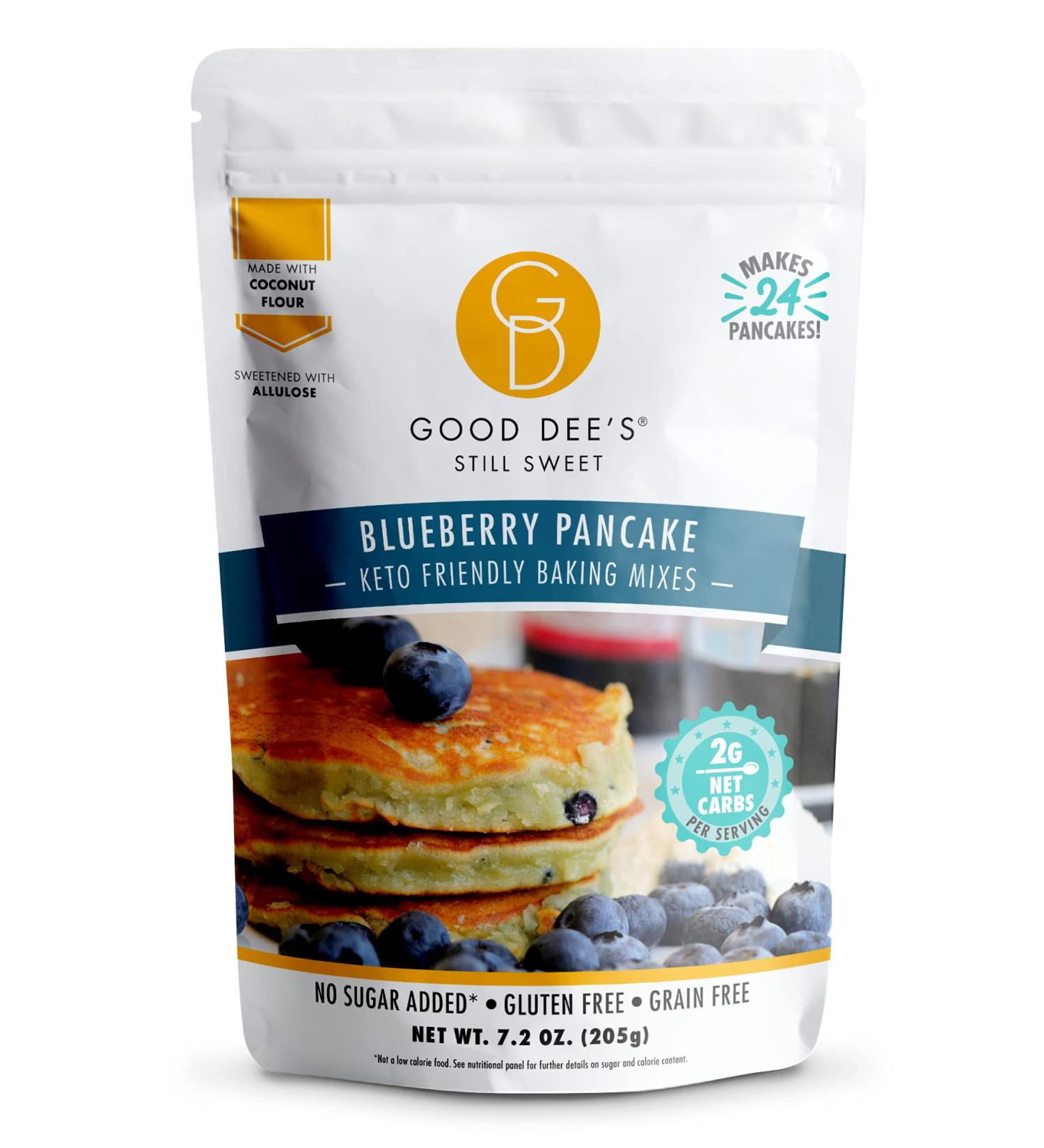 Good Dee's Low Carb Blueberry Pancake Mix - 7.2 oz | Keto-Friendly Baking - Buy Online on SooperMarket.com