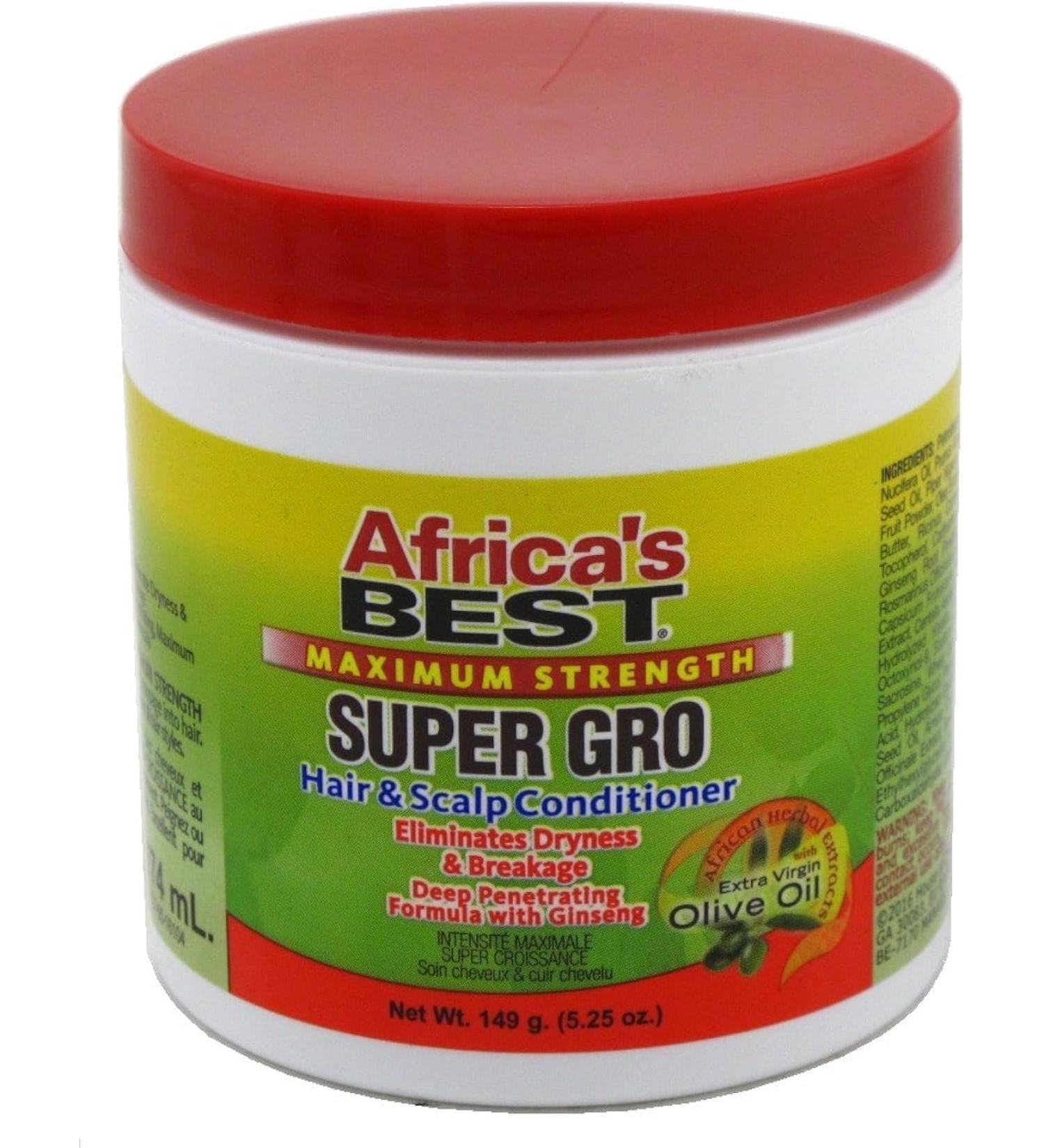 Africas Best Super Gro Hair and Scalp Conditioner 149g - Nourish & Strengthen Hair | International Shipping - Buy Online on SooperMarket.com
