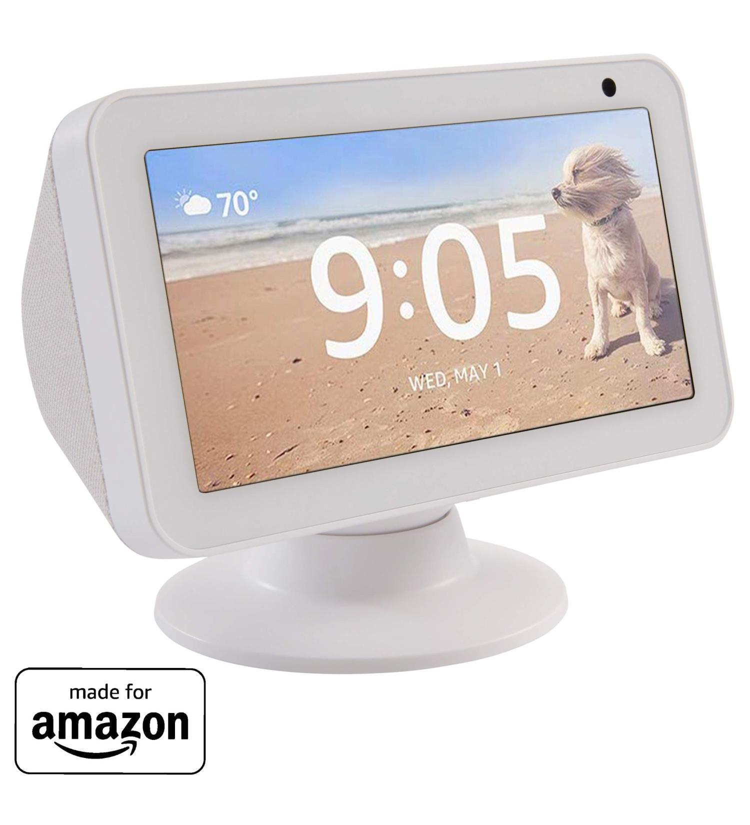 Amazon Echo Show 5 White Tilt & Swivel Stand - Enhanced Viewing Experience - Buy Online on SooperMarket.com