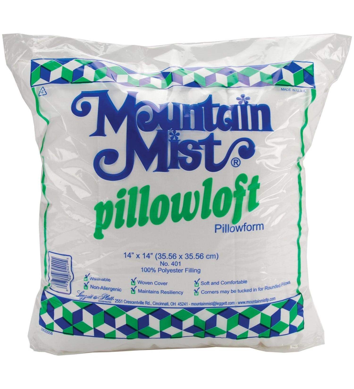 Mountain Mist Pillowloft Pillowforms  14-inch-by-14-inch Fob:mi