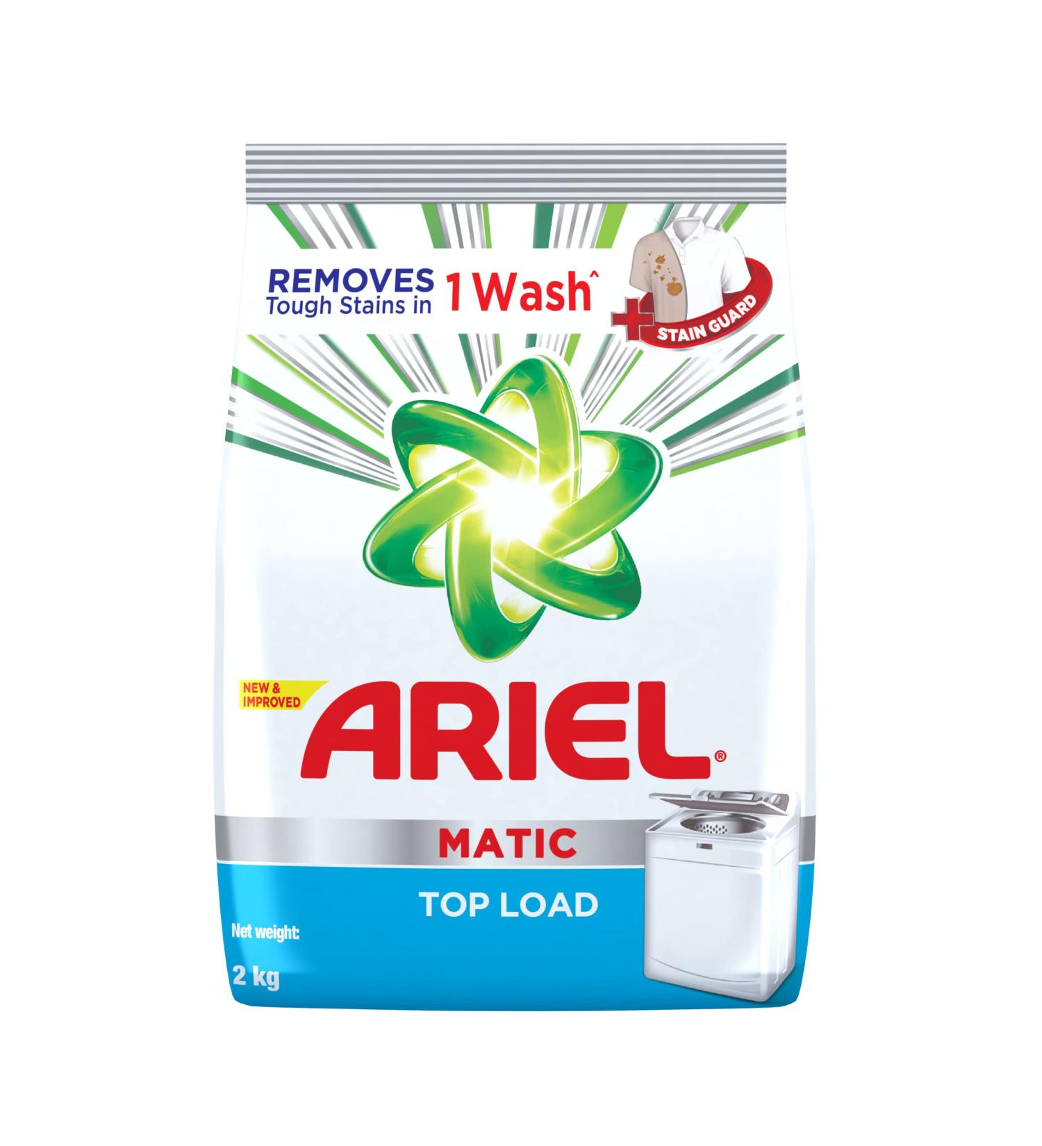 Ariel Matic Top Load Detergent Washing Powder - 2 Kg | Best International Shipping & Quality Clean - Buy Online on SooperMarket.com