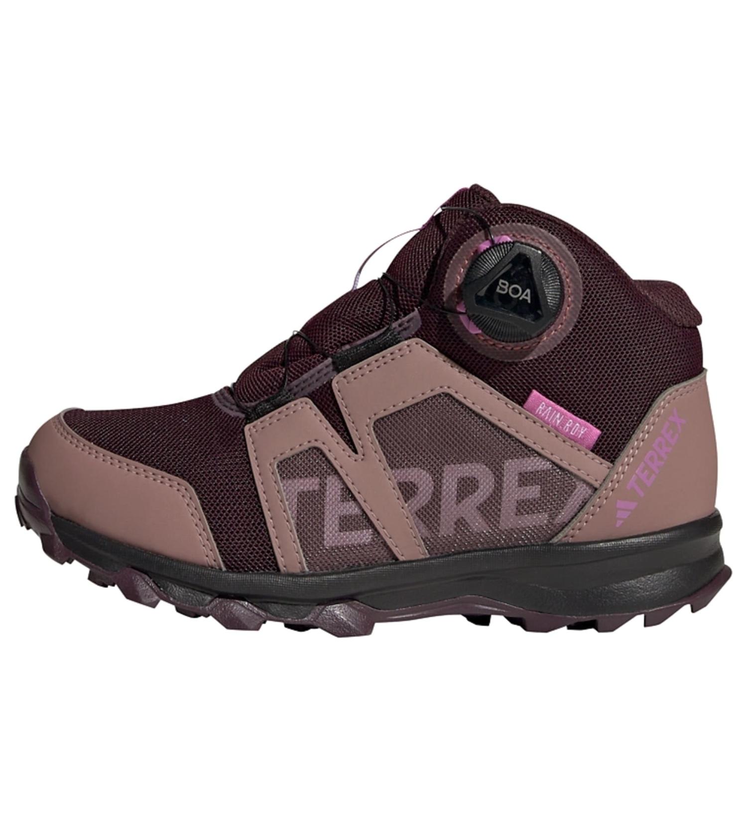 adidas Unisex Kinder Terrex Boa Mid Rain.rdy Hiking Schuhe Graue Sneakers f r Kinder (35 EU) | Shadow Maroon & Matt Purple Met Wonder Red - Buy Online on SooperMarket.com