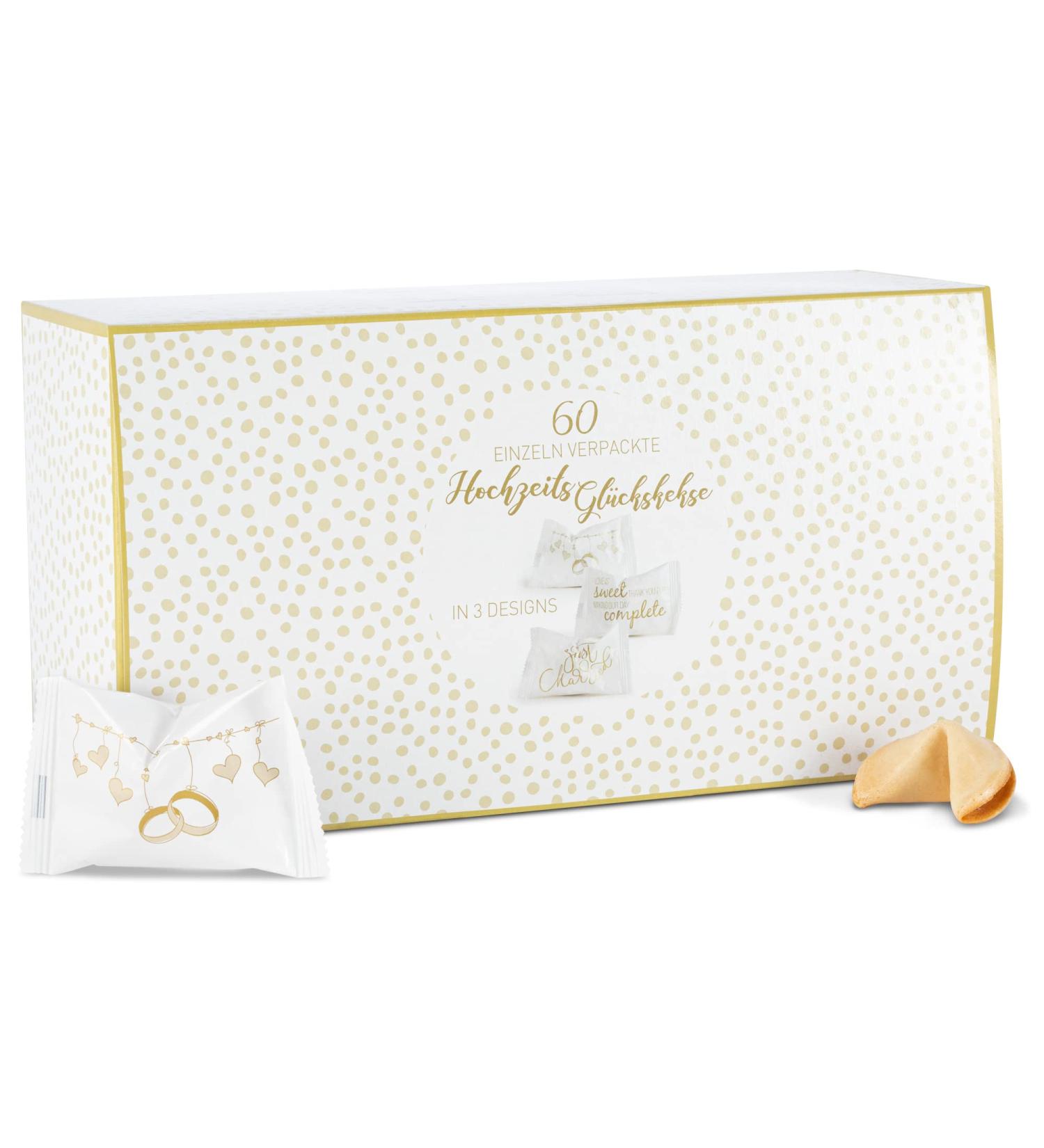 Weddingtree 60 Lucky Biscuits - German Guest Gifts & Wedding Decor - Individually Packaged - Buy Online on SooperMarket.com