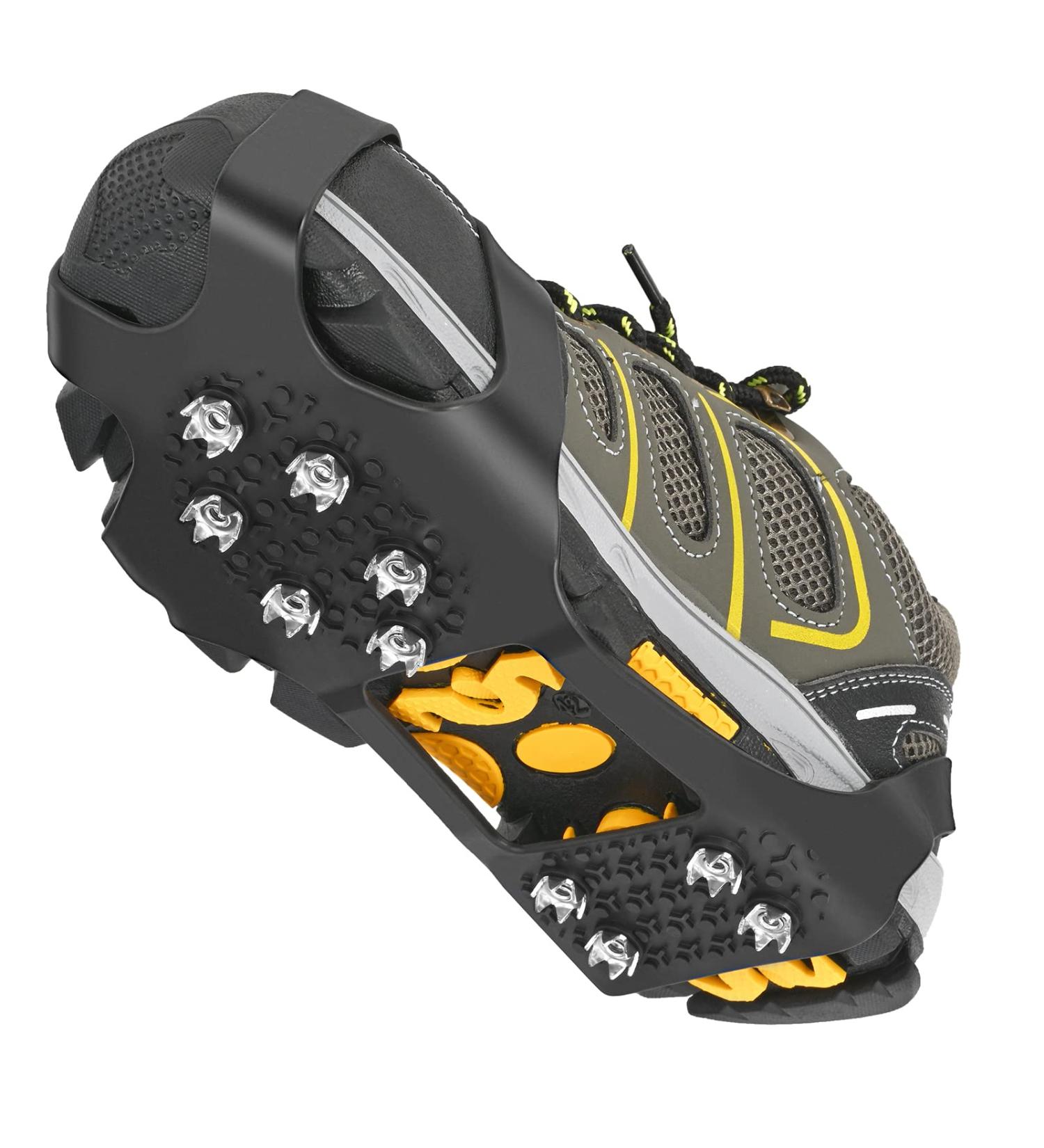 Grectek GT10 Crampons - Lightweight Ice and Snow Grip Traction Tunnels for Shoes/Boots (XL) - Ideal for All Terrain - Buy Online on SooperMarket.com