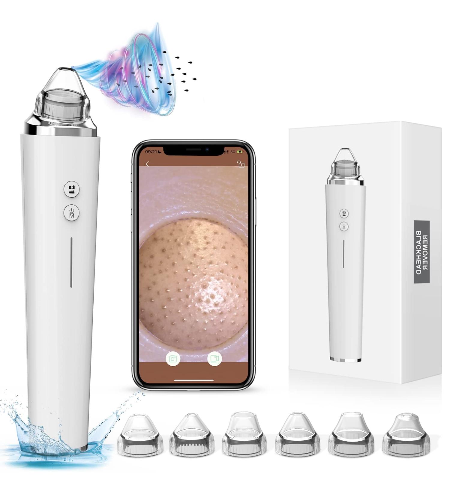 Silkwish Electric Blackhead Remover Pore Vacuum with HD Camera - USB Rechargeable Kit for Women & Men - Buy Online on SooperMarket.com