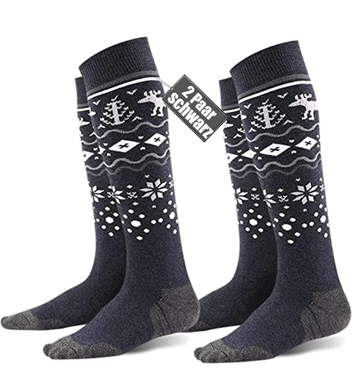 Fayhijun Merino Ski Socks for Men Women & Kids Warm Breathable Thermal Sports Socks for Skiing & Snowboarding (Sizes 36-38 Dark) - Buy Online on SooperMarket.com