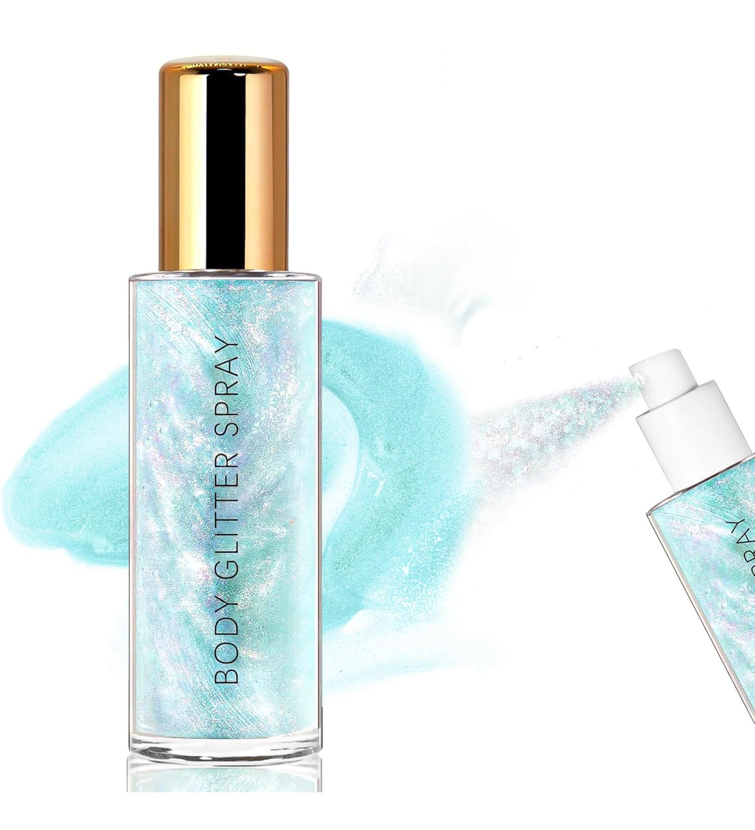Buy Body Glitter Spray & Quick Dry Face Glitter Gel - Blue Shimmer for Stage Makeup & Body Highlight | International Shipping Available - Buy Online on SooperMarket.com
