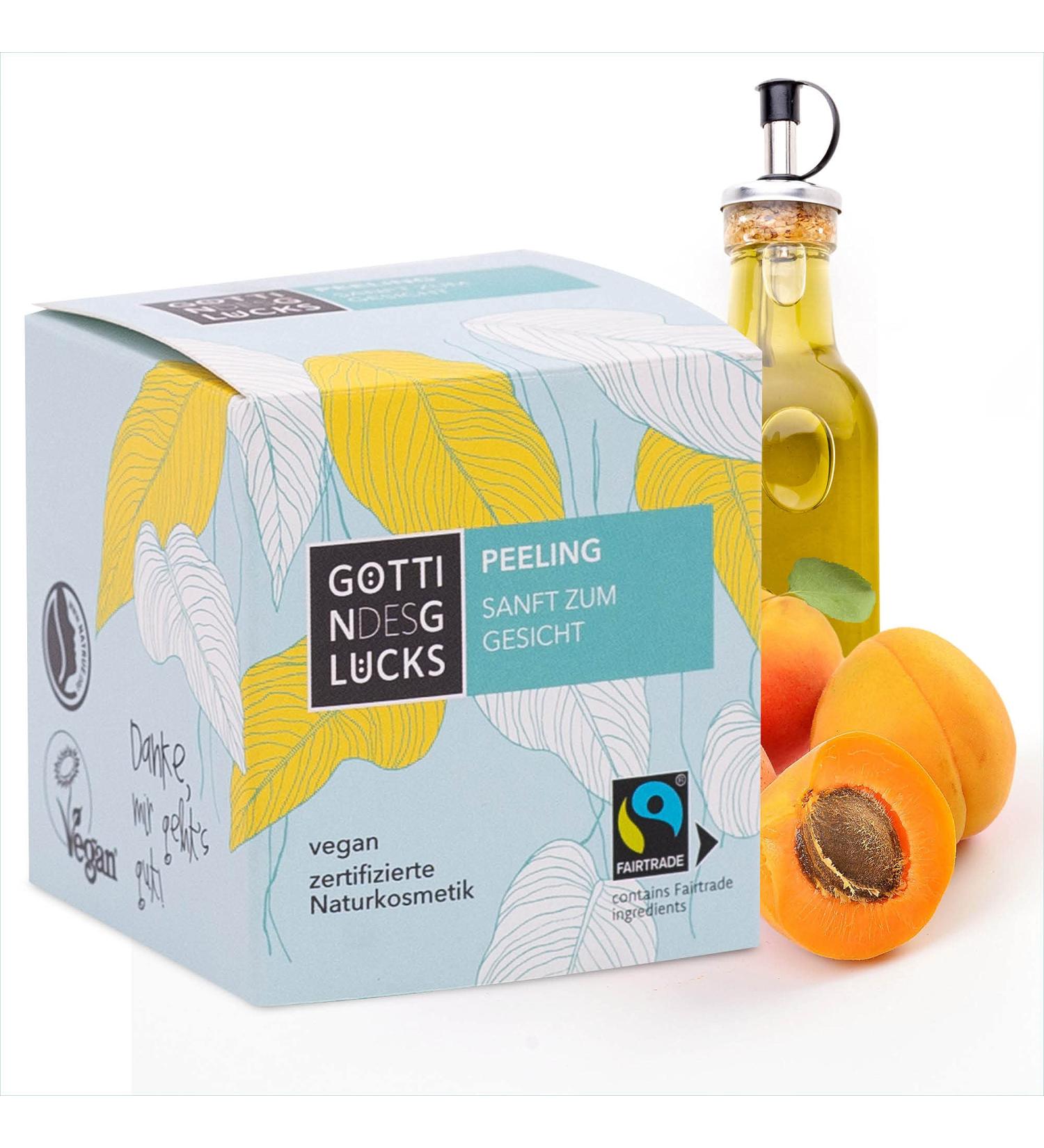 Goddess of Happiness Facial Peeling 50ml - Vegan Apricot Scrub | Fairtrade & Zero Waste Natural Cosmetics - Buy Online on SooperMarket.com