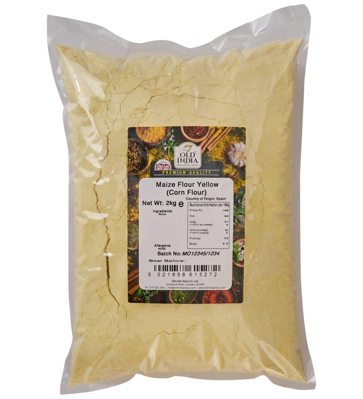 Old India Maize Flour Yellow (Corn Flour) 2kg 2 kg - Buy Online on SooperMarket.com