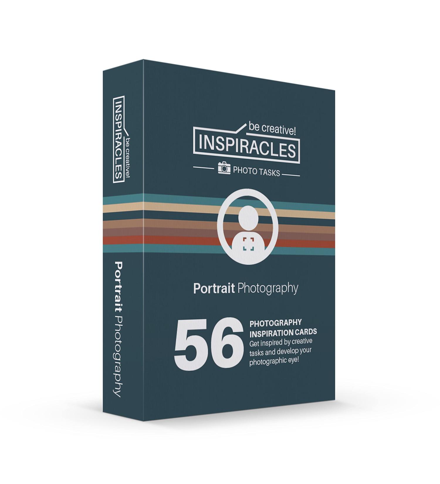 XL Photography Inspiration Cards Deck - Ultimate Photographer Gift with DSLR Accessories and Cheat Sheet - Portrait Edition - Buy Online on SooperMarket.com
