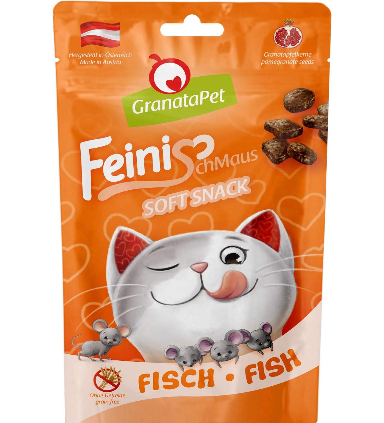 Buy Granapet Fine Mouse Fish Treats for Cats Grain & Sugar-Free Soft Snacks 100g (1 Pack) | Perfect Reward for Your Feline - Buy Online on SooperMarket.com