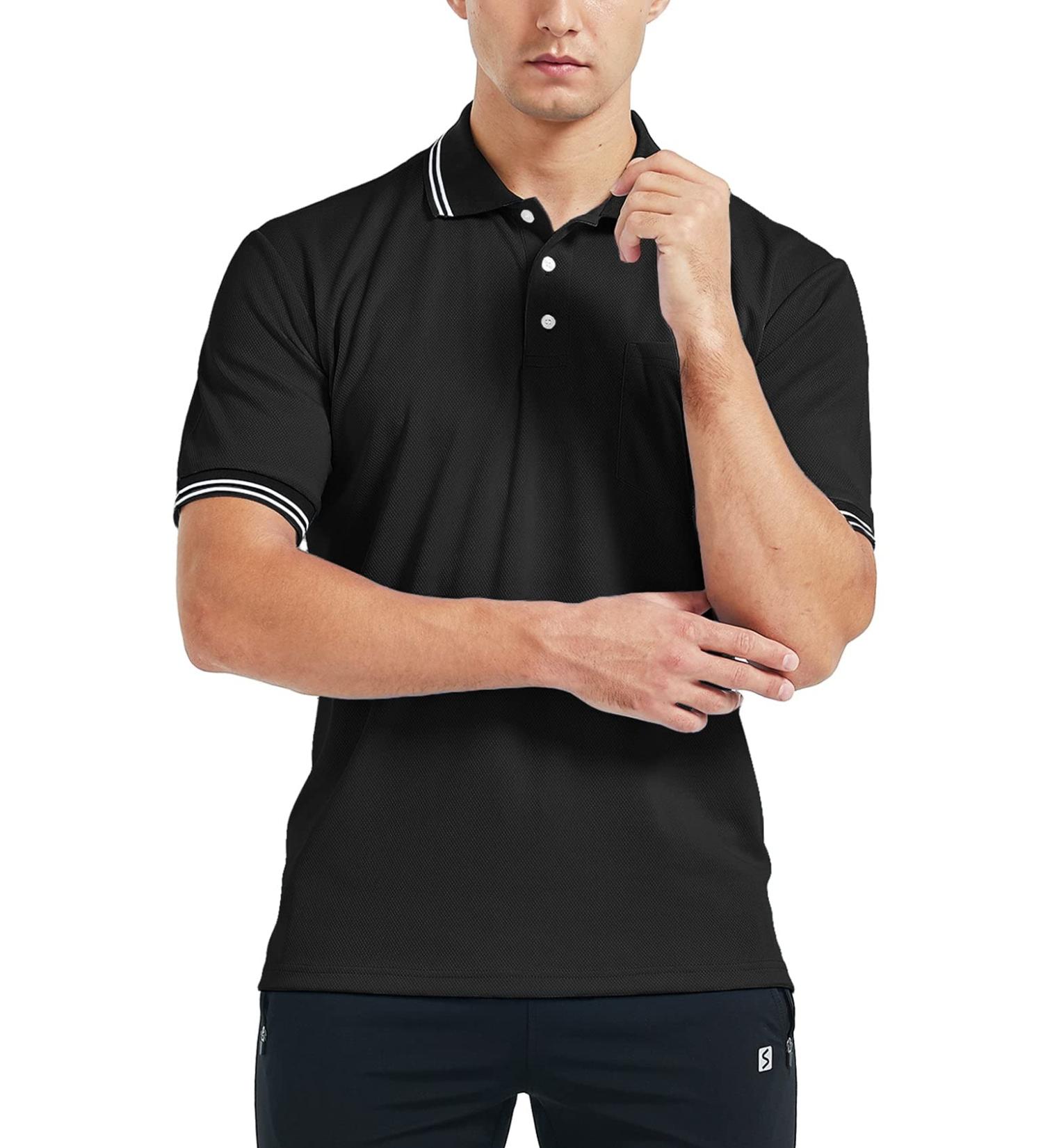 FitsT4 Short Sleeve Polo Umpire Jersey/Referee Uniform - Black, Medium - Buy Online on SooperMarket.com