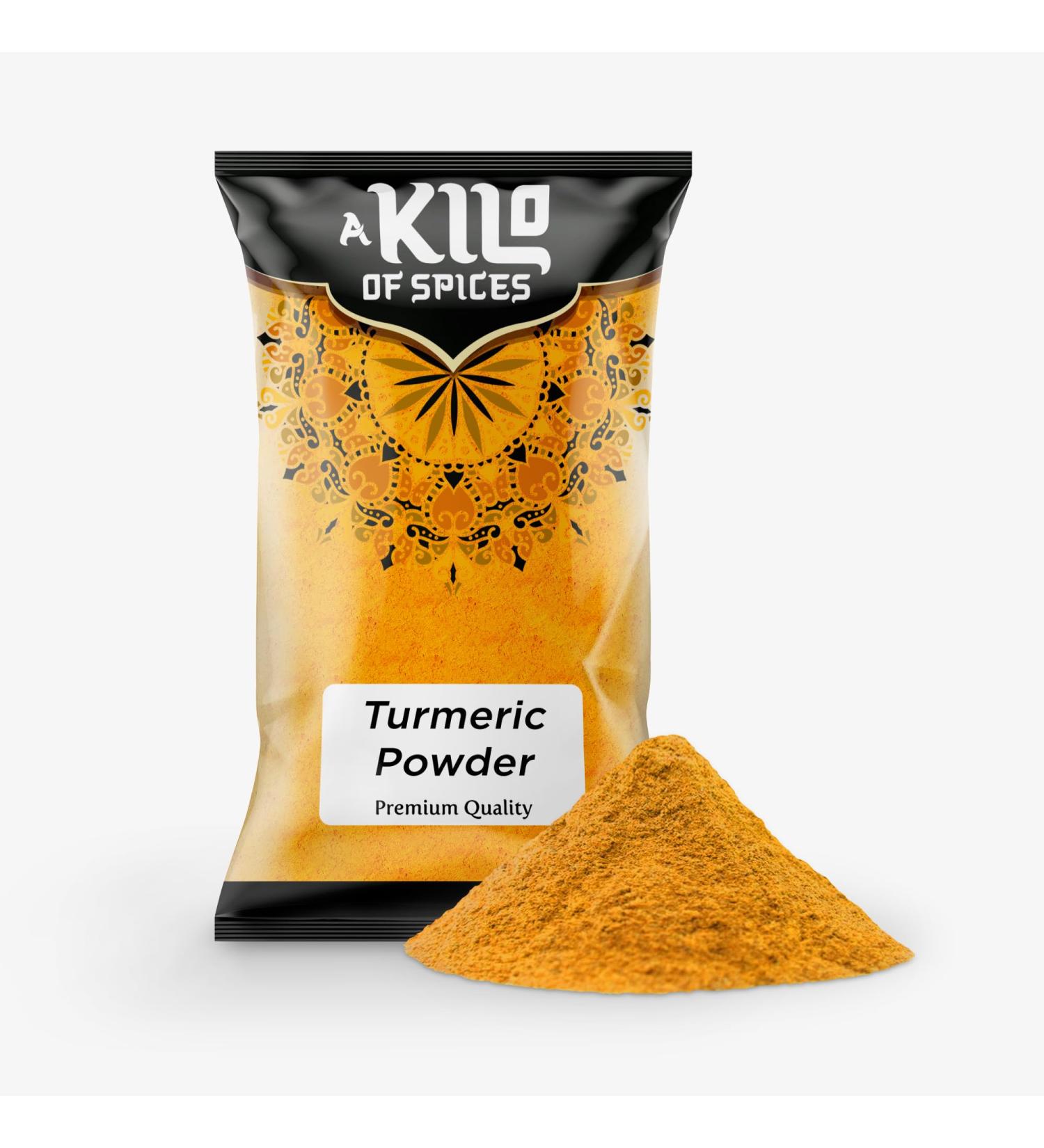 A Kilo Of Spices | Turmeric Powder 1 kg - 100% Original Fine Quality Ground Turmeric Indian Spices | Haldi Powder for Cold and Cough | Powder of Quality Turmeric Root 1kg