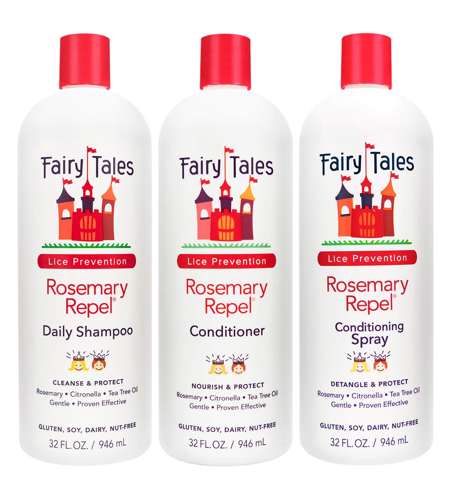 Fairy Tales Rosemary Repel Lice Prevention Trio: Kids Shampoo, Conditioner & Lice Spray - Buy Online on SooperMarket.com
