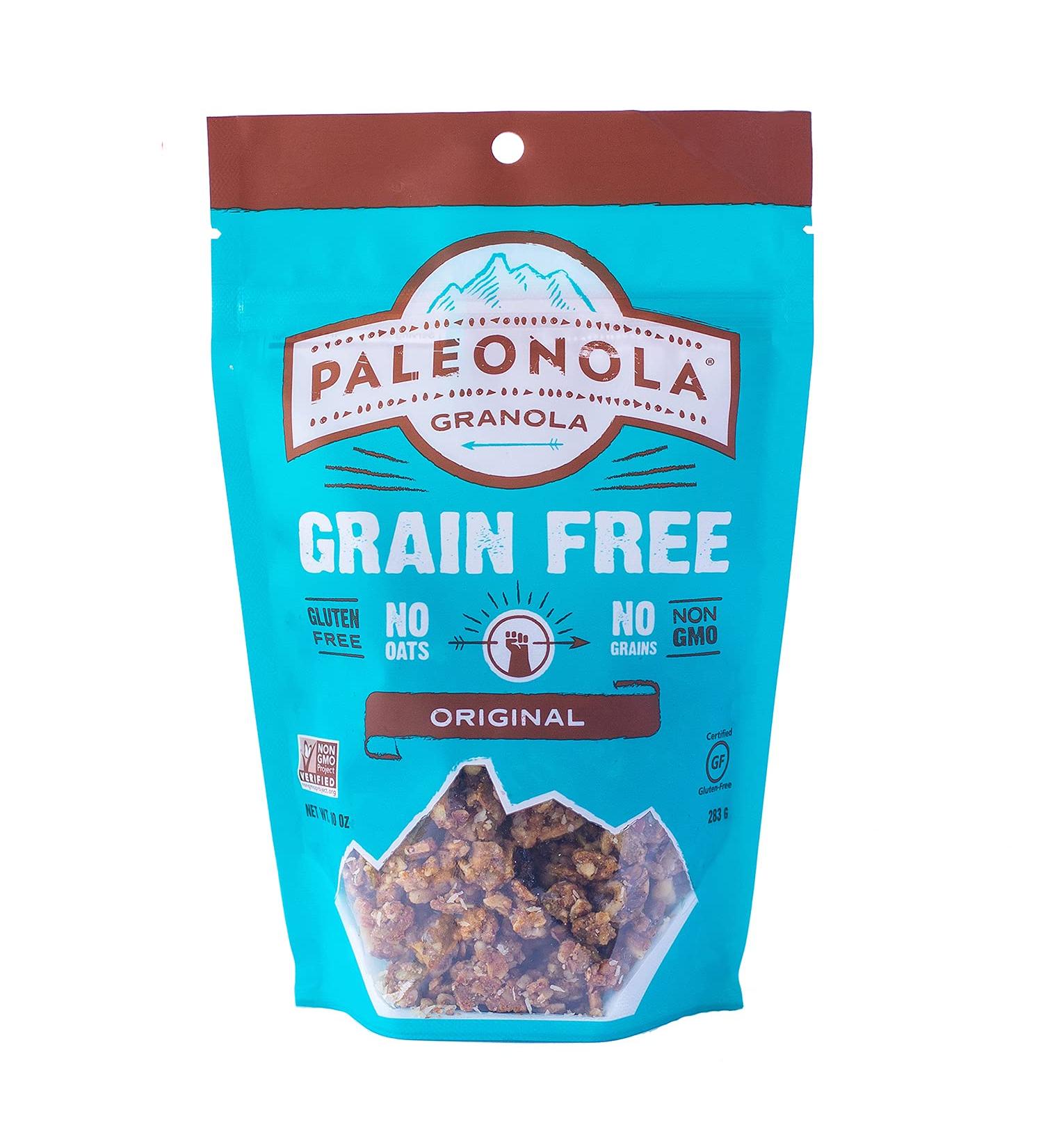 Paleonola Grain Free Granola Original Flavor - Non-GMO, Soy, Gluten, Dairy Free, Low Carb Protein Snack - Healthy Breakfast Option - 10 oz (1 Pack) - Buy Online on SooperMarket.com