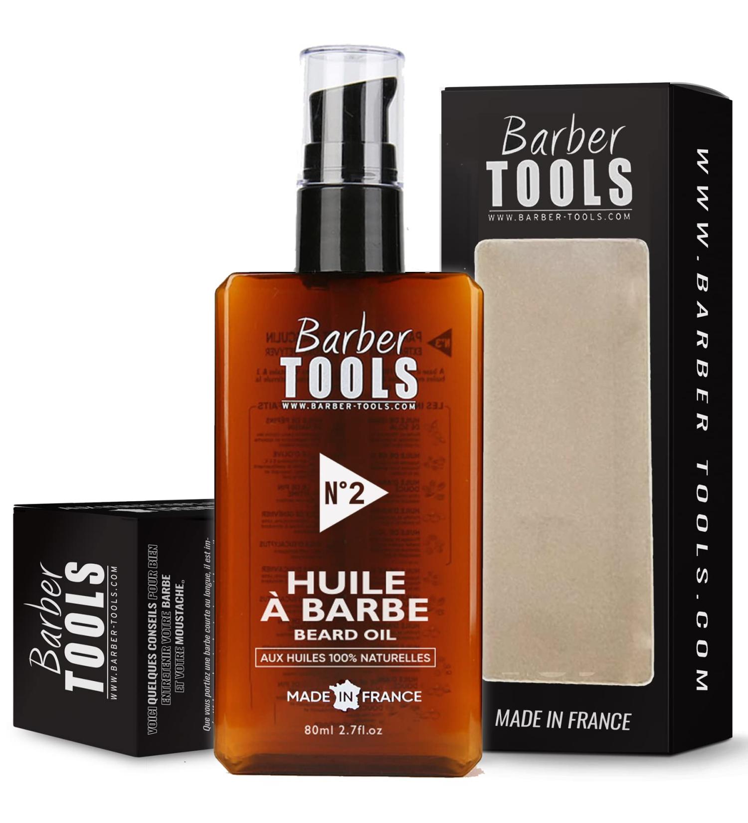 Beard Oil N 2 - 100% Natural Oils | Promotes Beard Growth | 80ml Made in France | With Ricin Oil 7 Vegetable Oils Essential Oils & Vitamin E | Amber & Muschus Scent - Buy Online on SooperMarket.com
