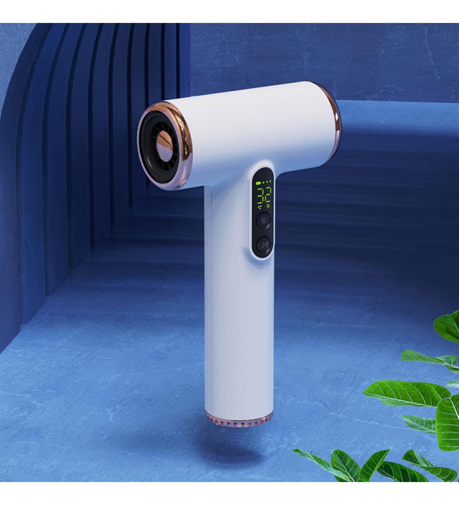 Cordless Hair Dryer 200W High Speed Hair Dryer for Fast Drying USB Rechargeable Travel Hair Dryer 15000mAh Portable Small Blow Dryer with Nozzle for Travel Home (US Plug) - Buy Online on SooperMarket.com