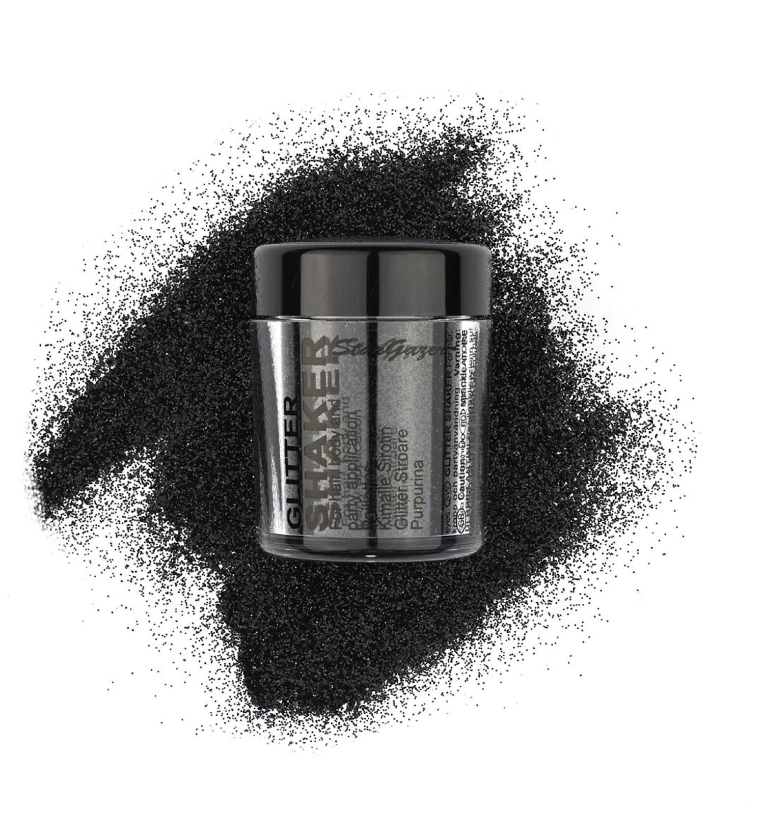 Stargazer Glitter Shaker Onix. Cosmetic glitter powder for use on the eyes lips face body hair and nails. - Buy Online on SooperMarket.com