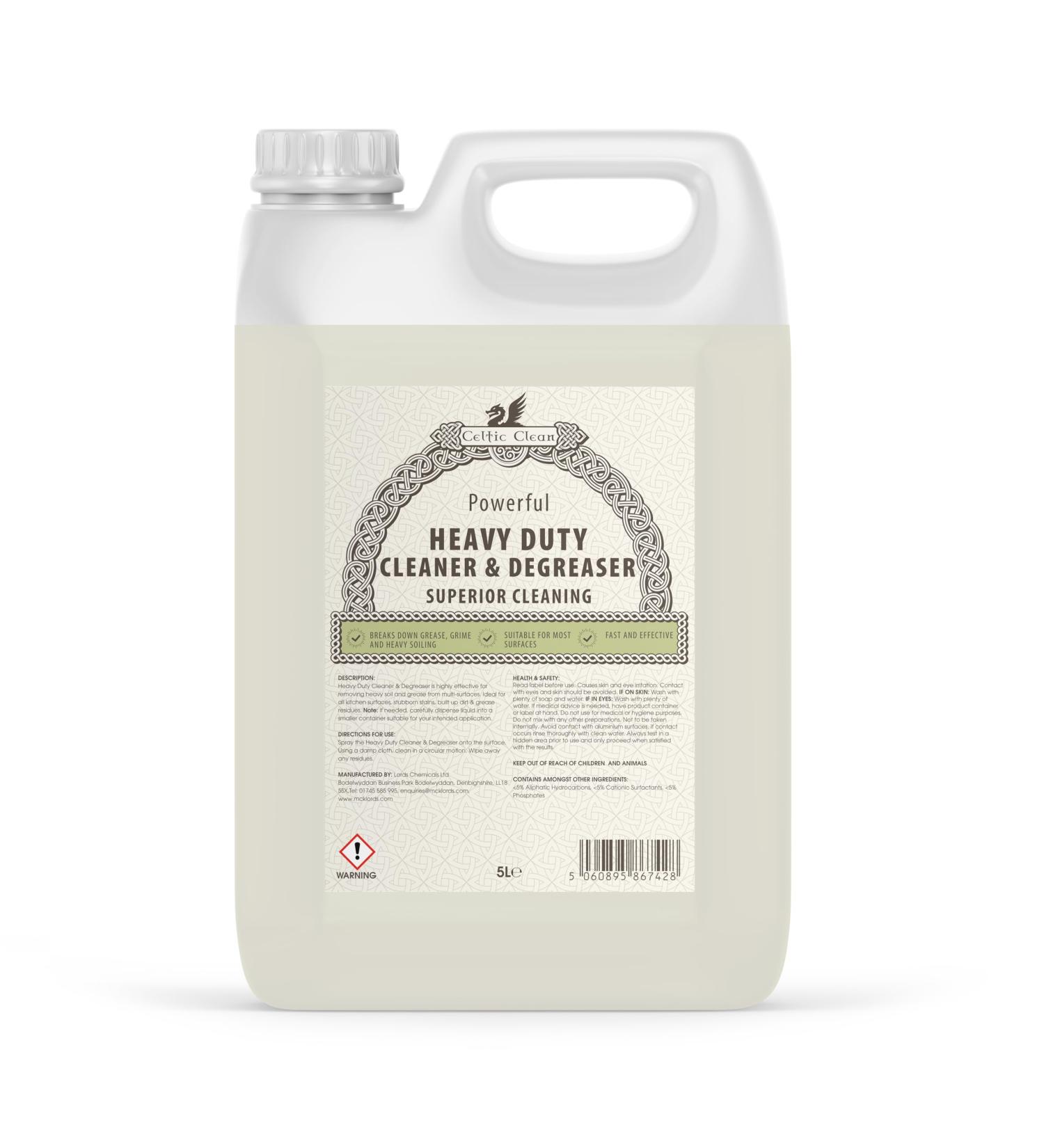 Celtic Clean - Heavy Duty Cleaner and Degreaser - 5 Litre - Buy Online on SooperMarket.com
