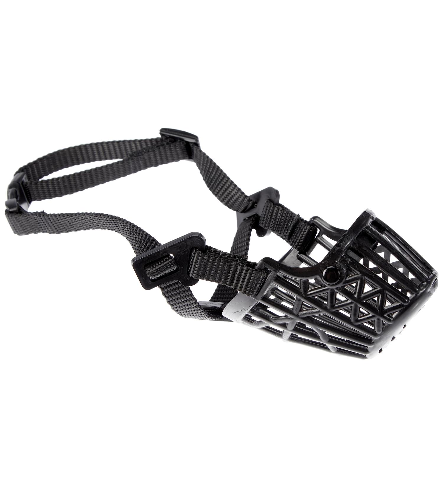 Trixie 17601 XS Black Plastic Muzzle - Perfect for Small Dogs | International Shipping Available - Buy Online on SooperMarket.com