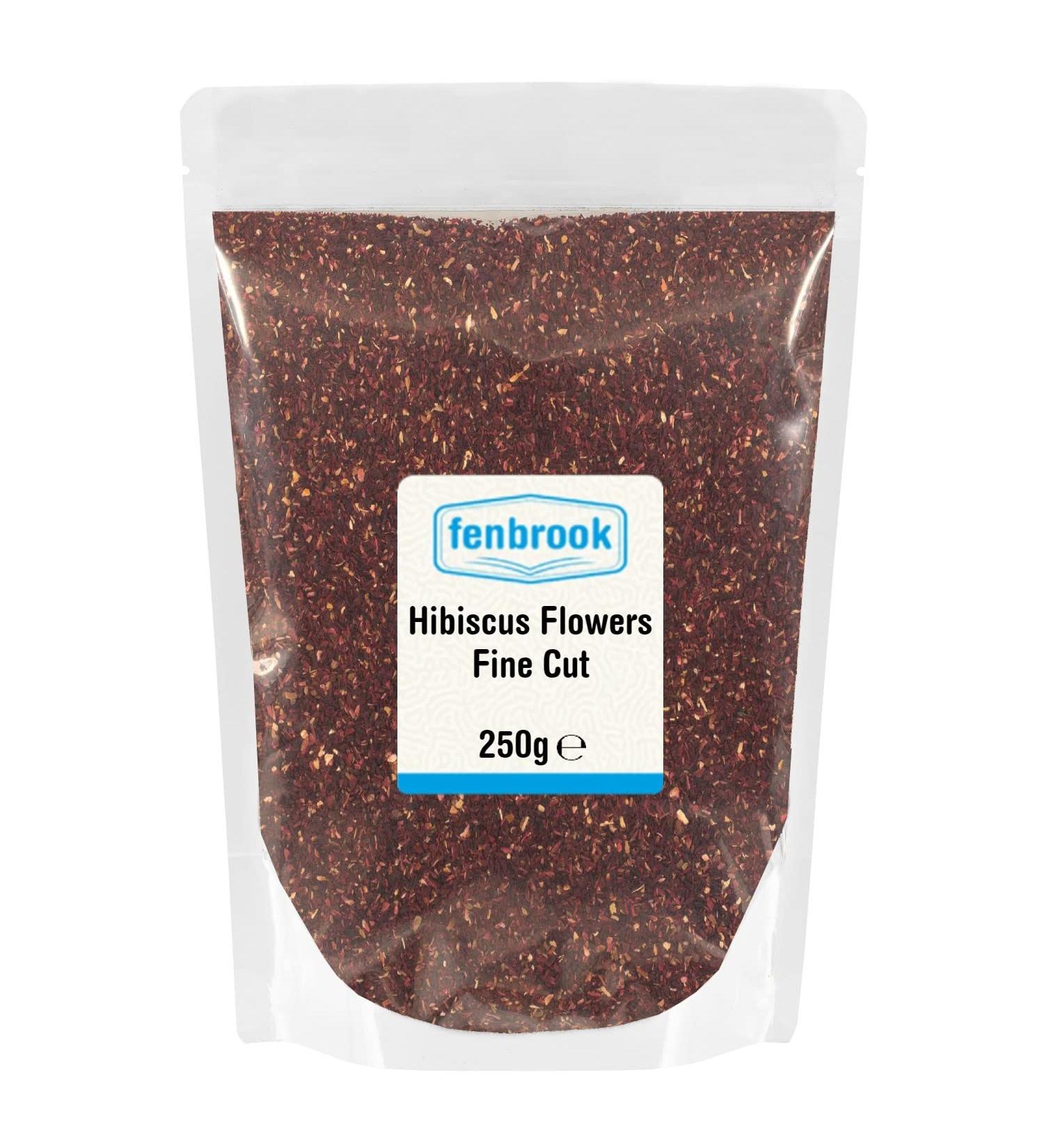 Hibiscus Flowers Fine Cut Loose Tea 250g by Fenbrook