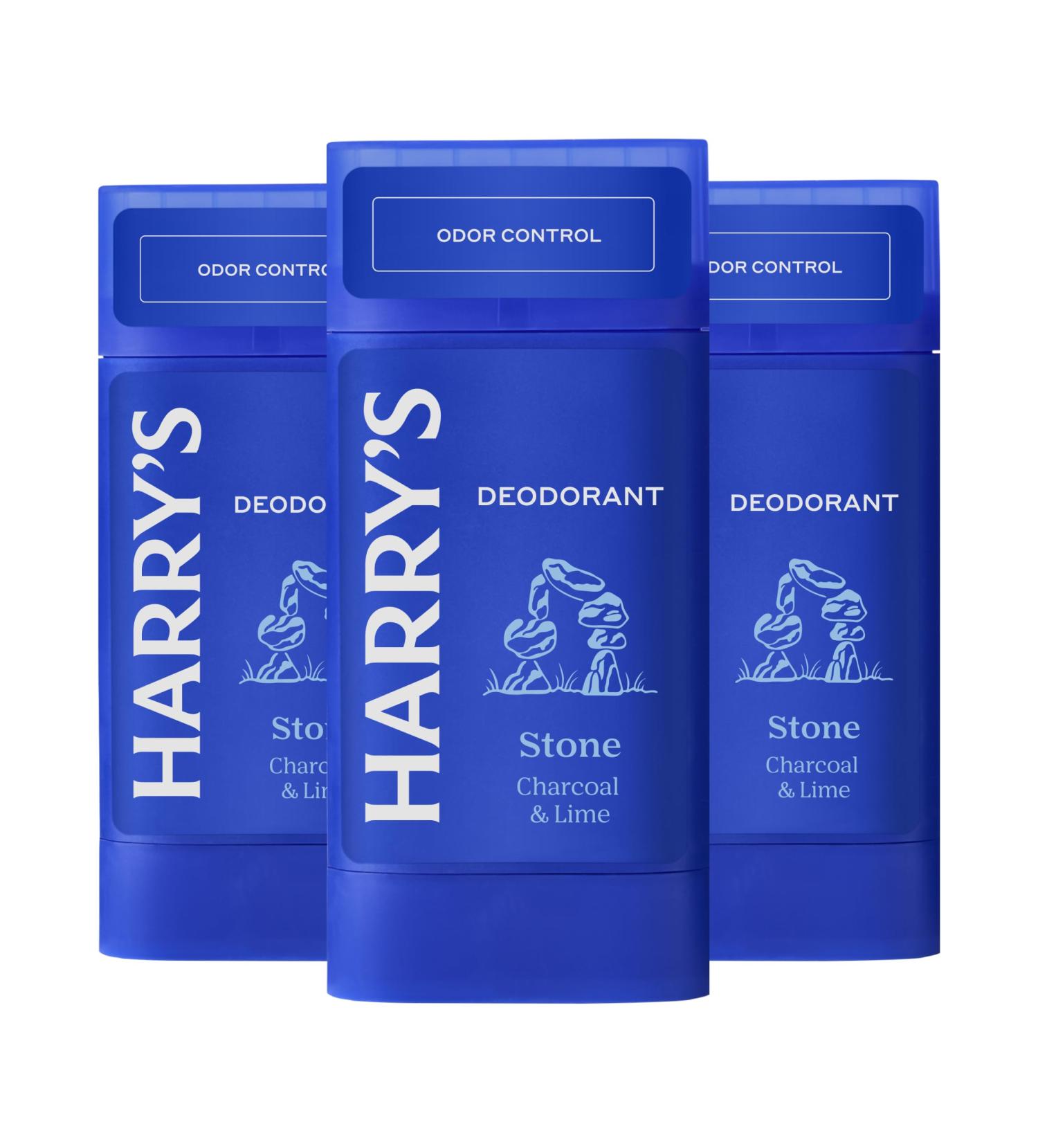 Harry's Aluminum Free Deodorant for Men Odor Control Stone 2.5 Oz Pack of 3 Aluminum Free Stone - Buy Online on SooperMarket.com