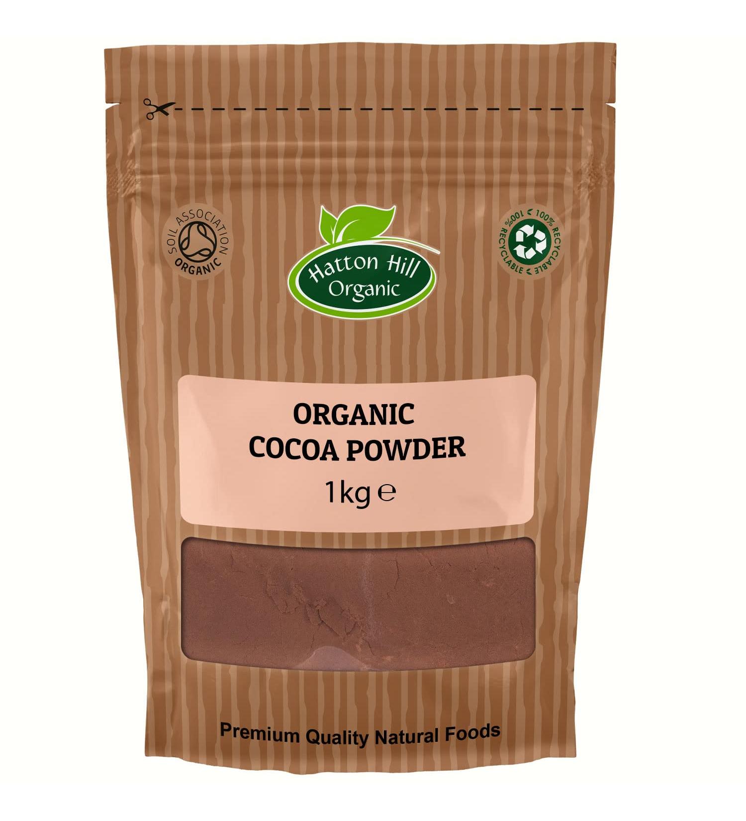 Organic Cocoa Powder 1kg by Hatton Hill Organic - Free UK Delivery - Buy Online on SooperMarket.com