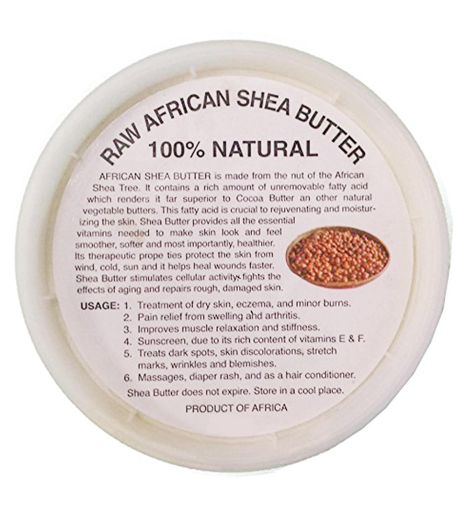 100% Natural African Shea Butter 8oz (Ivory 8oz-1pc)