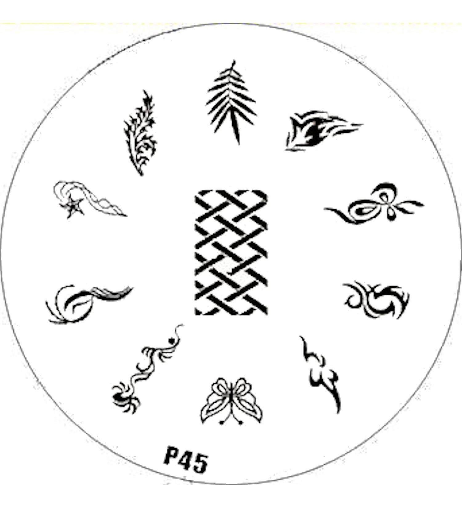 STAMPING STENCIL # P-45 ++Snowman cat bear++