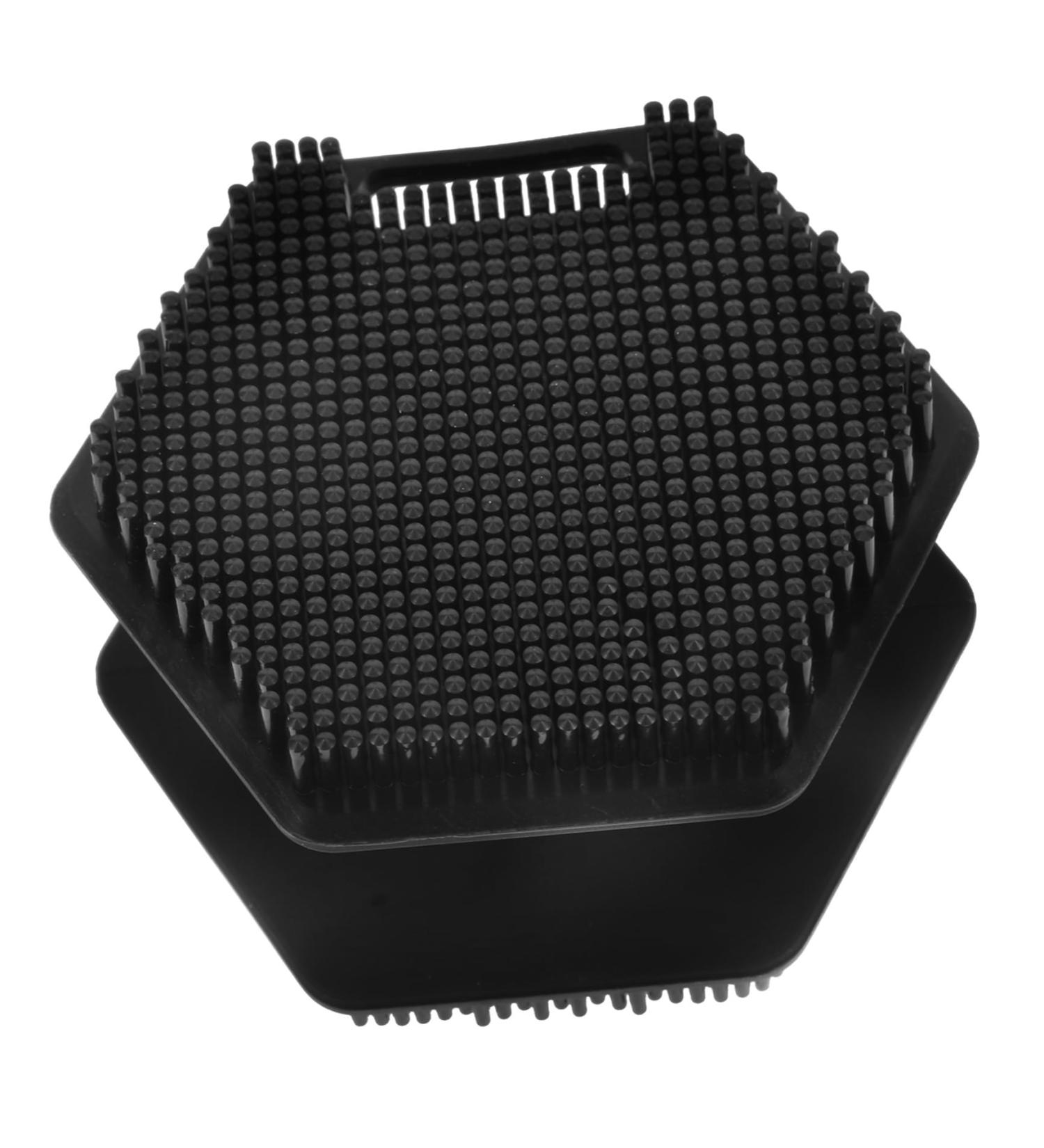 HAPINARY Face Brush Face Scrub Silicone Facial Scrubber Silicone Facial Cleansing Brush Facial Cleansing Brush Exfoliator Face Wash Brush Silica Gel Double Sided Makeup Brush 6.50X6.50X4.00CM Black - Buy Online on SooperMarket.com