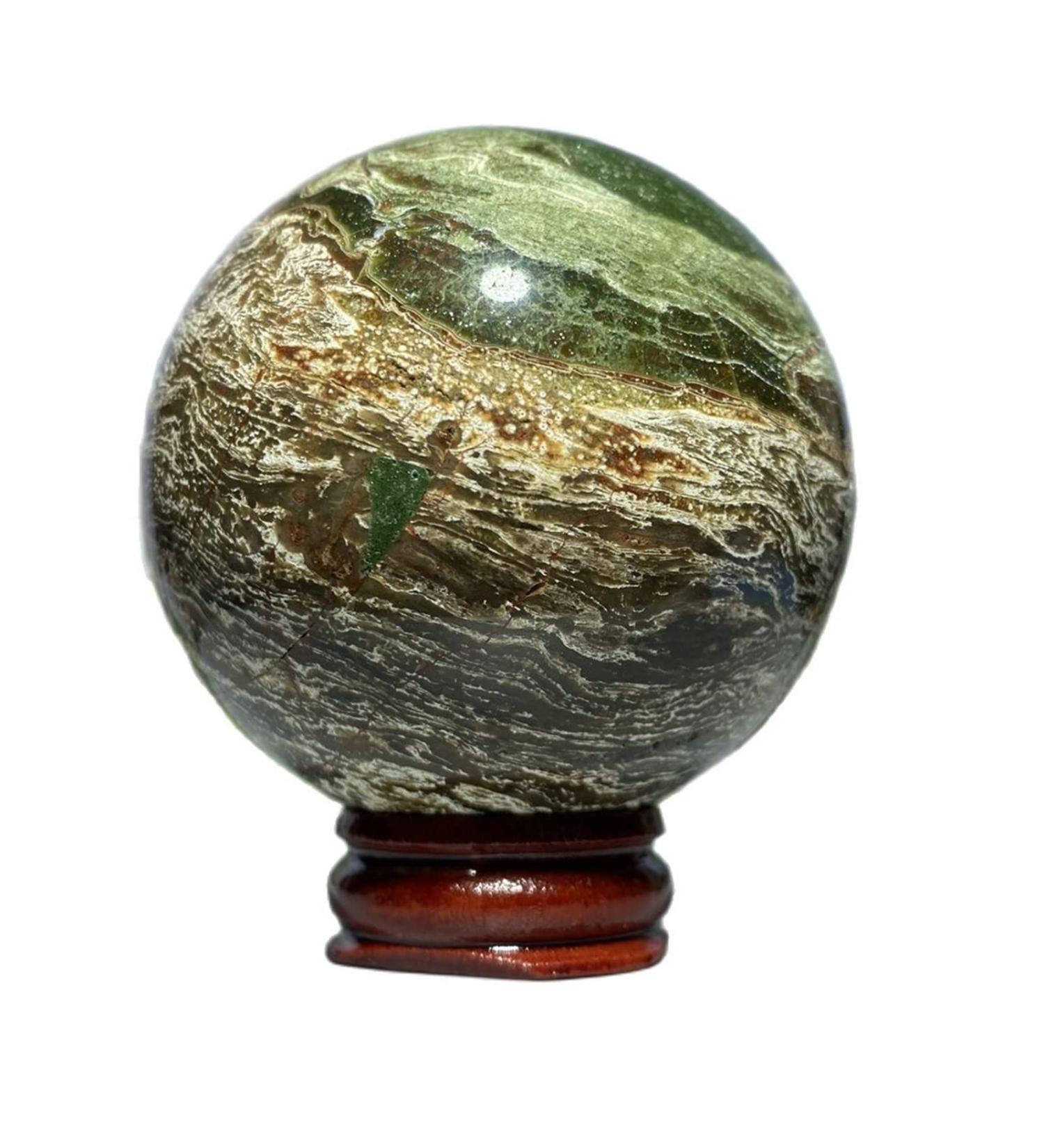 Natural Crystal Rough Natural Sphere Natural Crystal Rainbow Moss Agate Ball Gem Reiki Minerals Stone Hand-Polished Home Decoration 1pc (Color : 280-290g) - Buy Online on SooperMarket.com