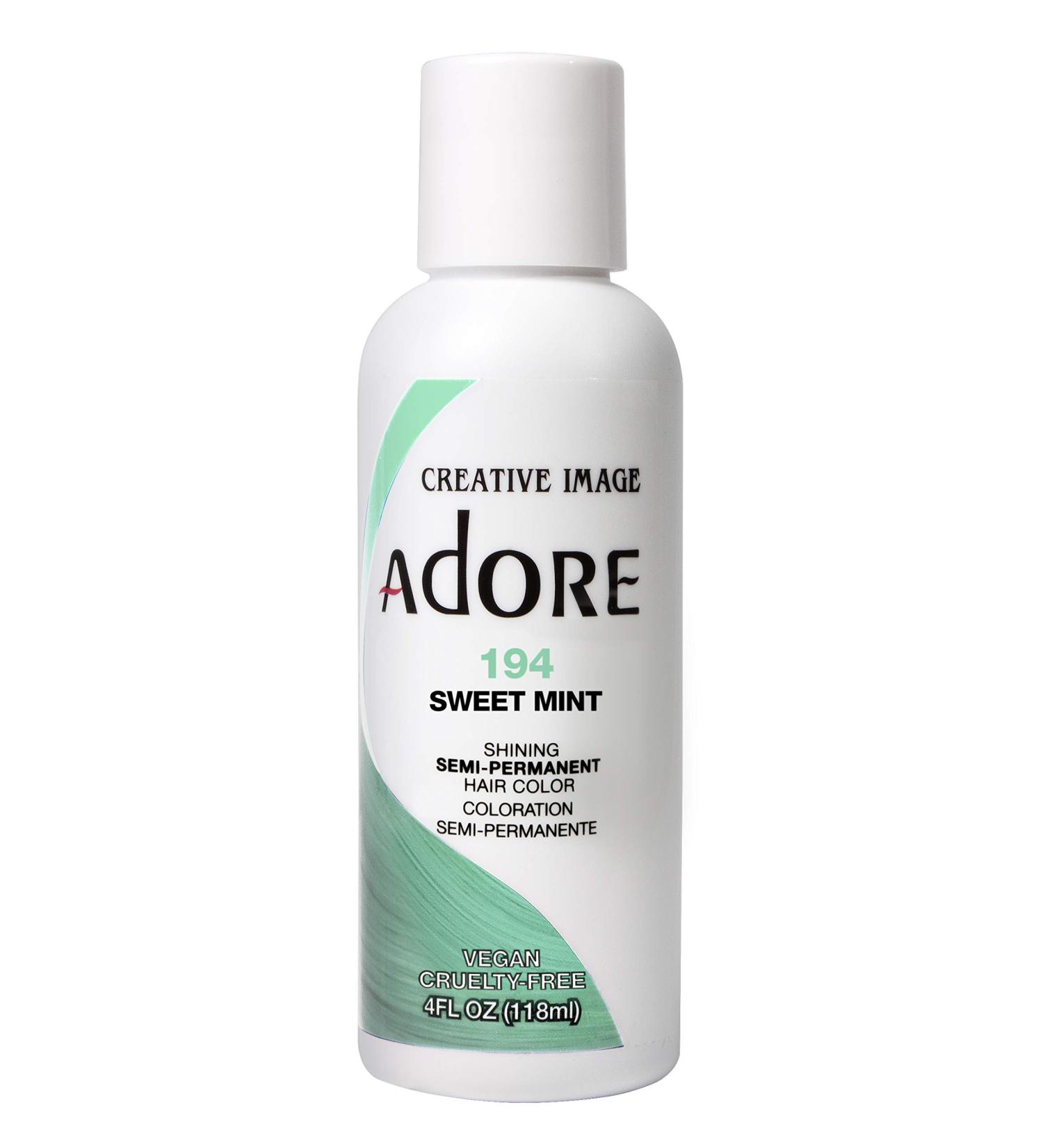 Adore Shining Semi Permanent Hair Colour 194 Sweet Mint 194 Sweet Mint 118 ml (Pack of 1) - Buy Online on SooperMarket.com