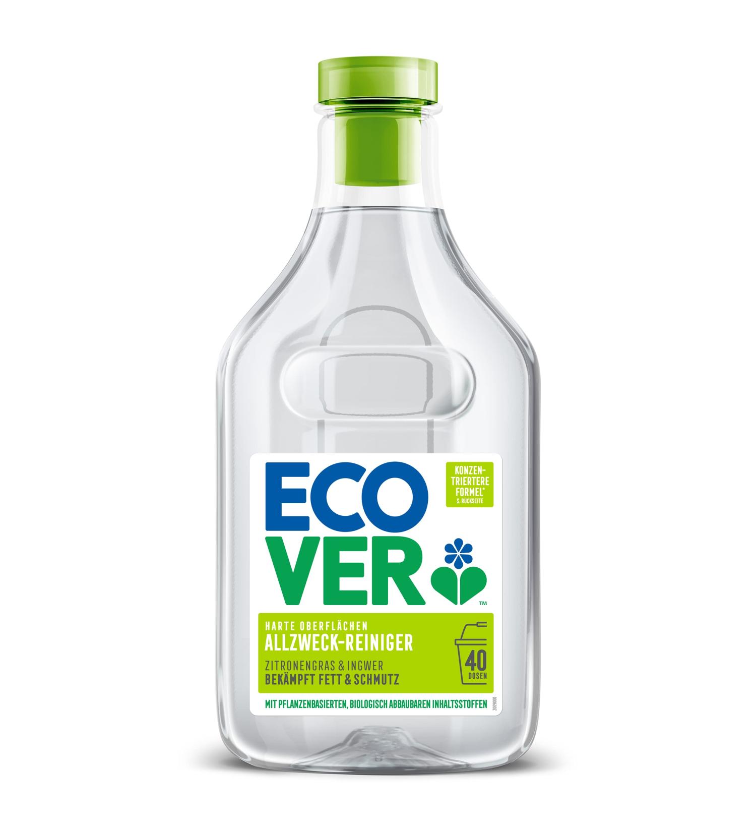 Ecover All-Purpose Cleaner Lemon Grass & Ginger Plant-Based Biodegradable Ingredients 1L (1-Pack) - Eco-Friendly Cleaning Solution - Buy Online on SooperMarket.com